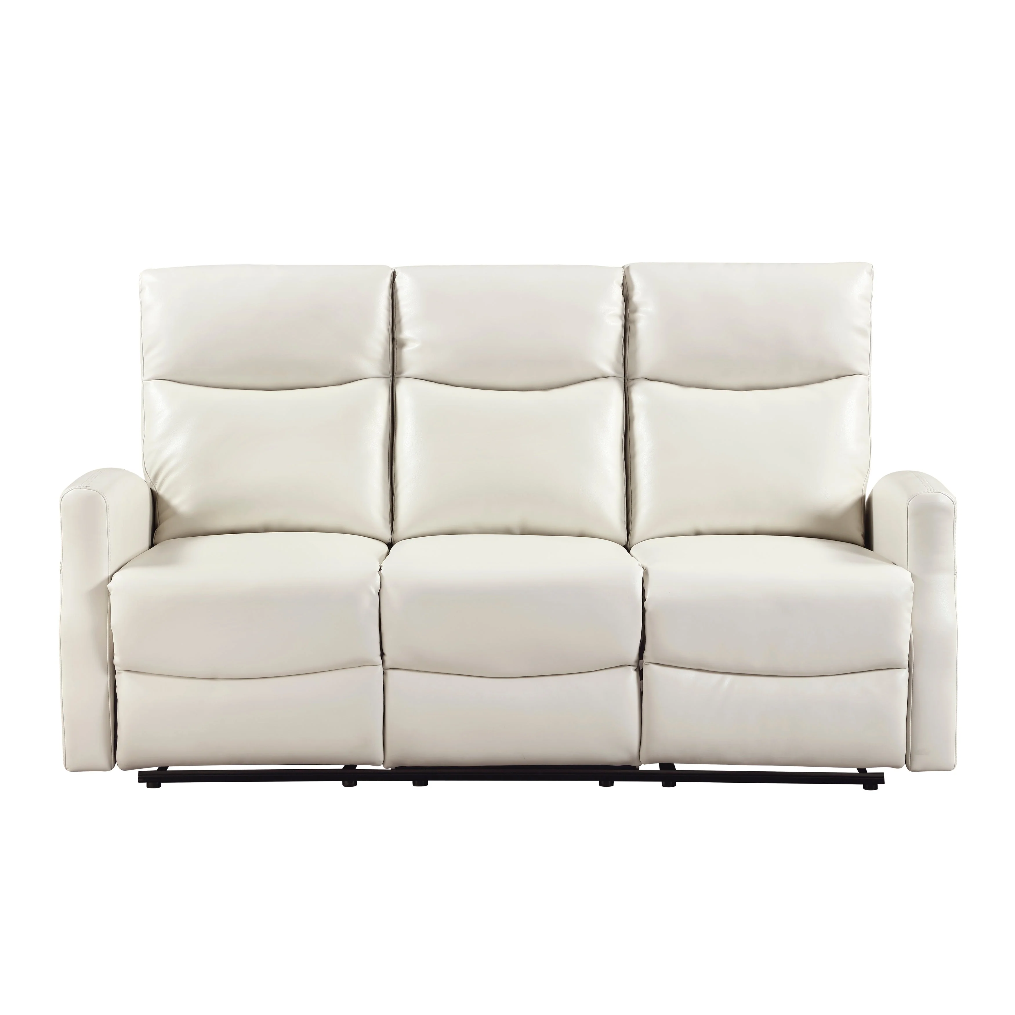Heisley Beige Double Reclining Sofa