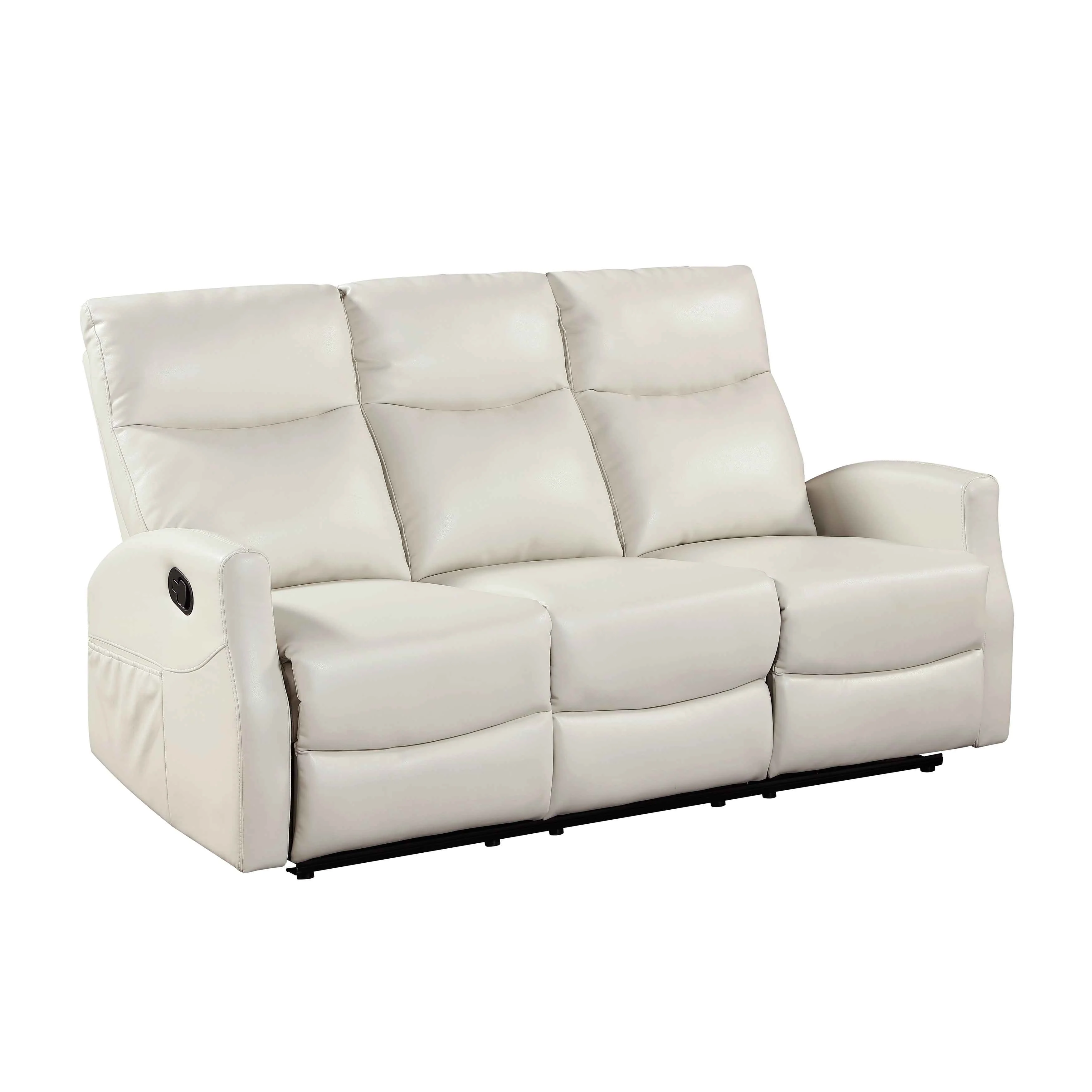 Heisley Beige Double Reclining Sofa - Image 2