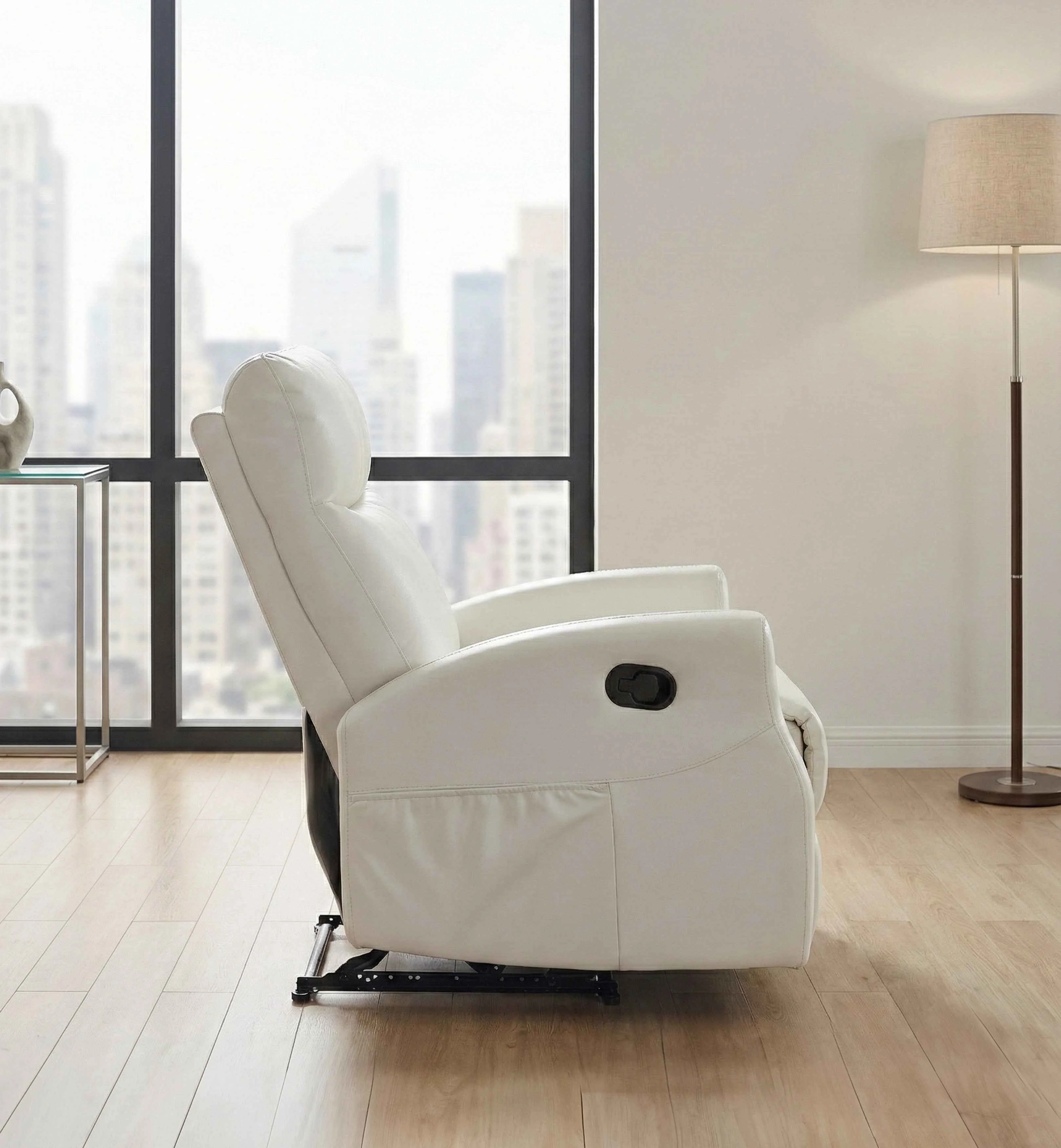 Heisley Beige Reclining Chair - Image 15