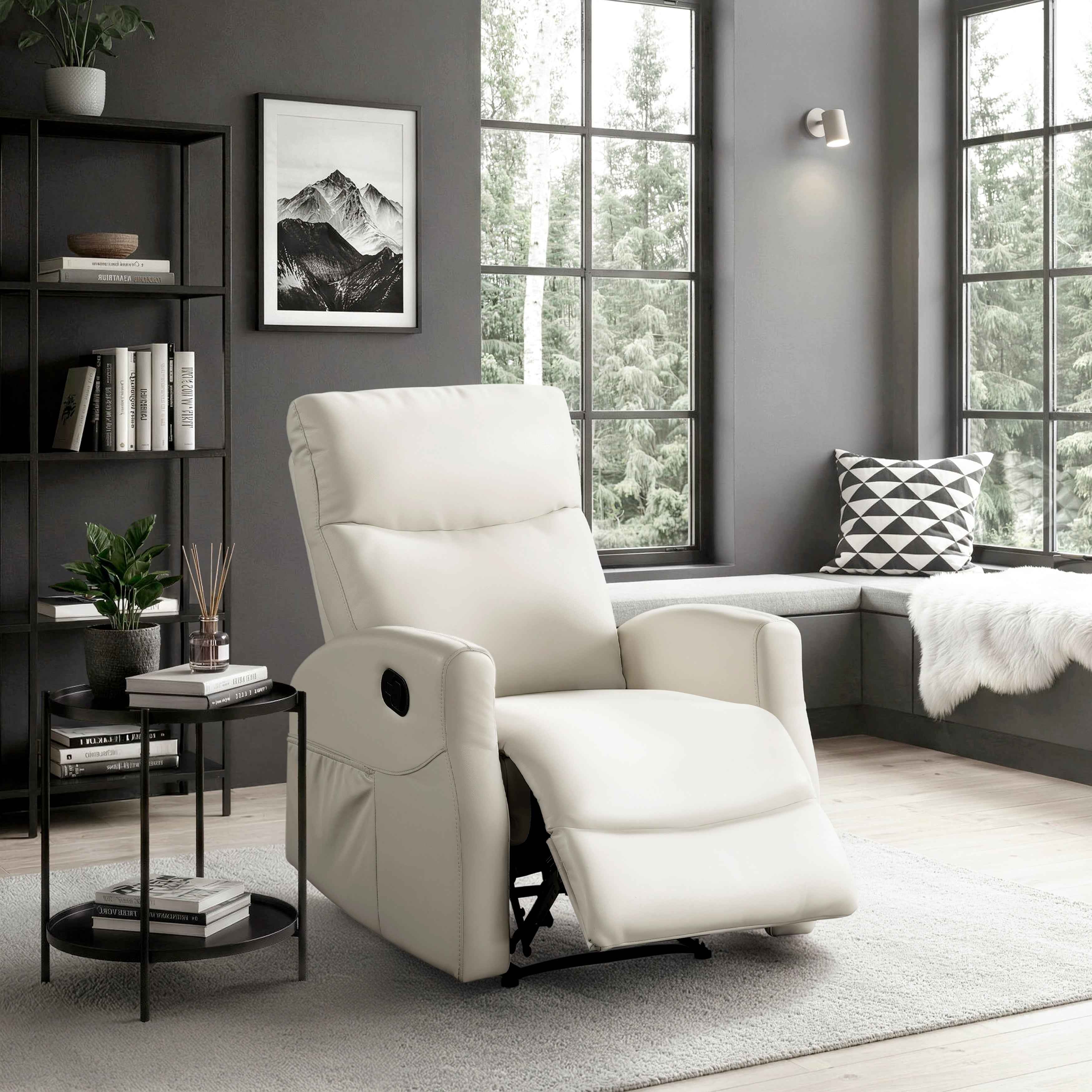 Heisley Beige Reclining Chair - Image 17
