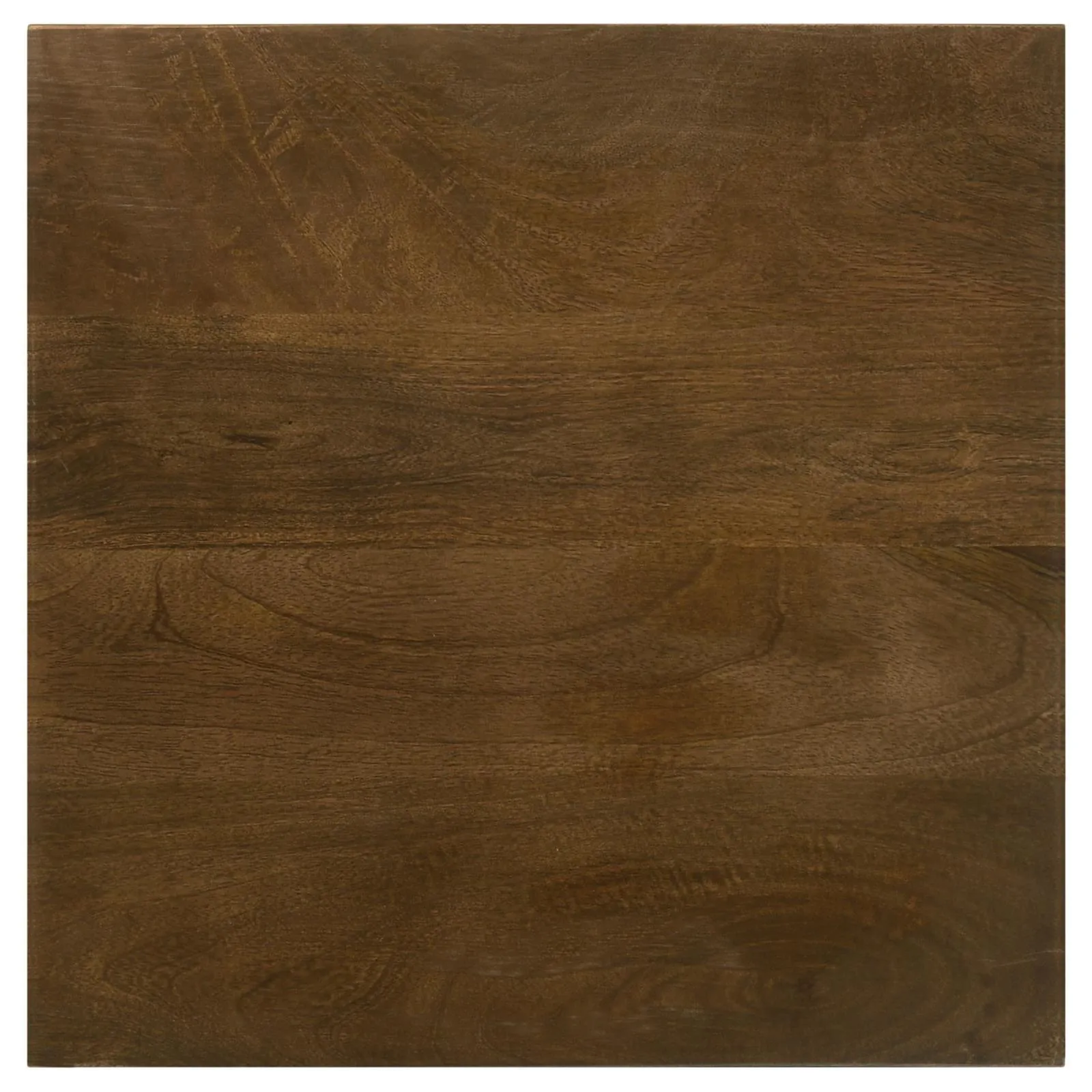 Heitor Dark Brown/Gunmetal Square Accent Table with Tripod Legs - Image 3