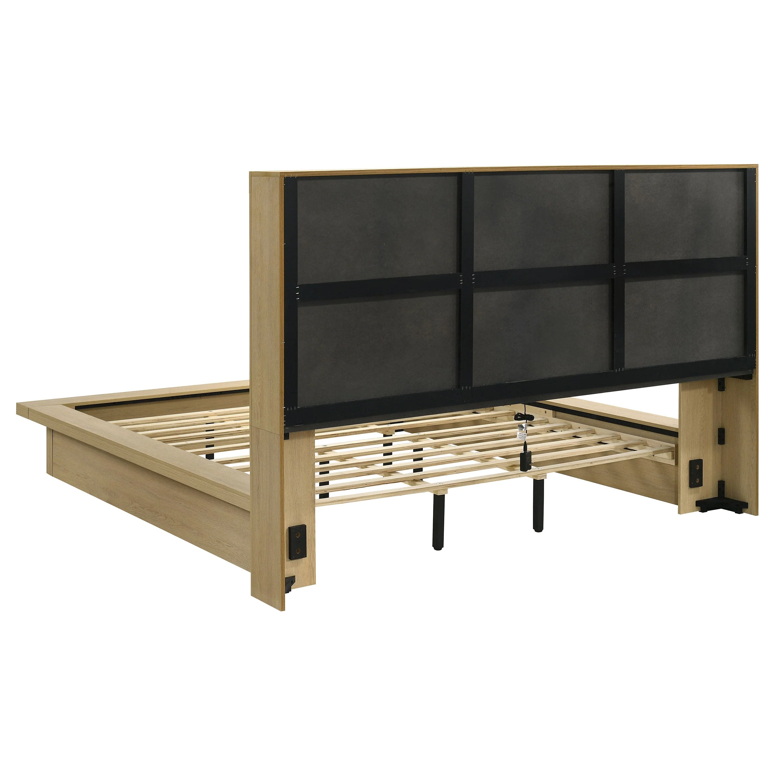 Hendricks Light Oak 4-piece California King Bedroom Set - Image 3