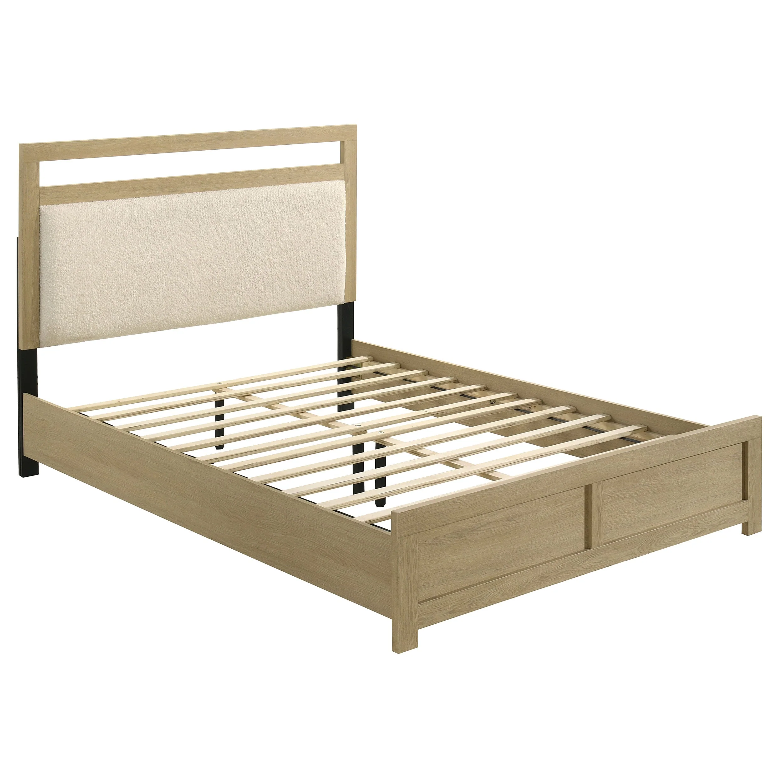 Hendricks Light Oak 4-piece Queen Bedroom Set - Image 2