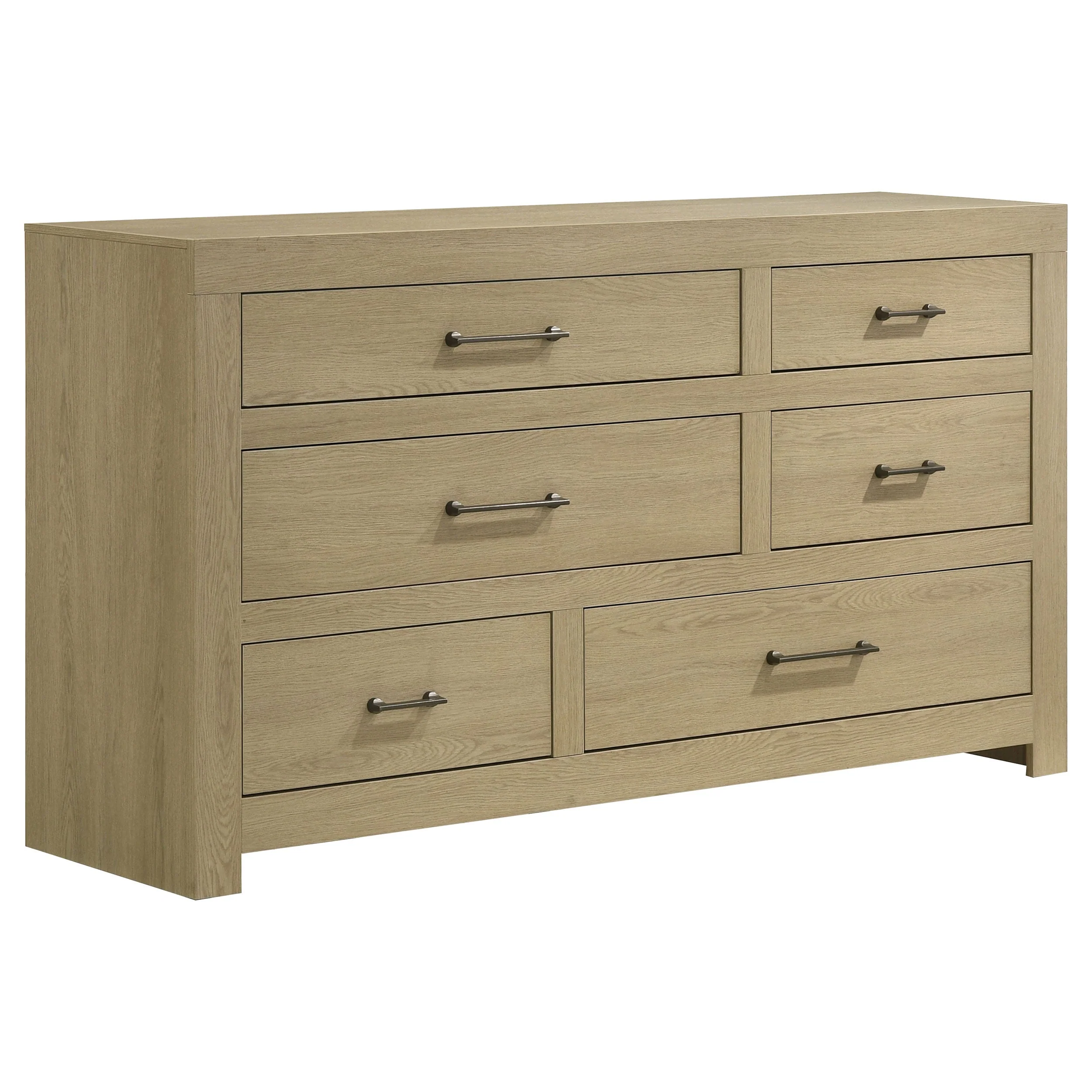Hendricks Light Oak 4-piece Queen Bedroom Set - Image 6