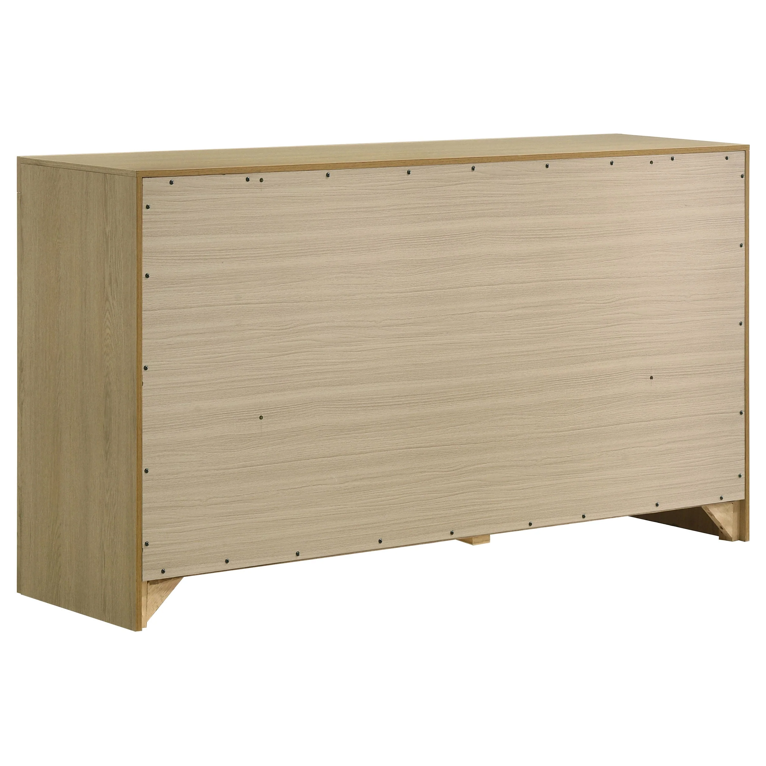 Hendricks Light Oak 4-piece Queen Bedroom Set - Image 7