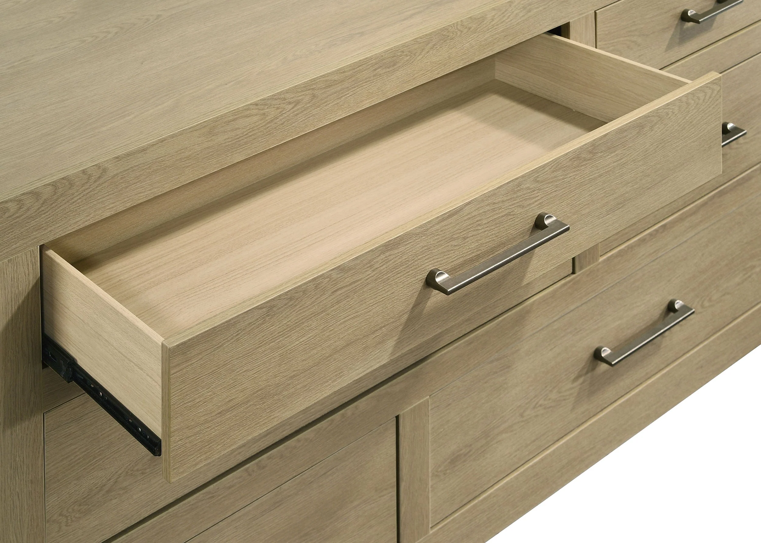 Hendricks Light Oak 5-piece California King Bedroom Set - Image 13