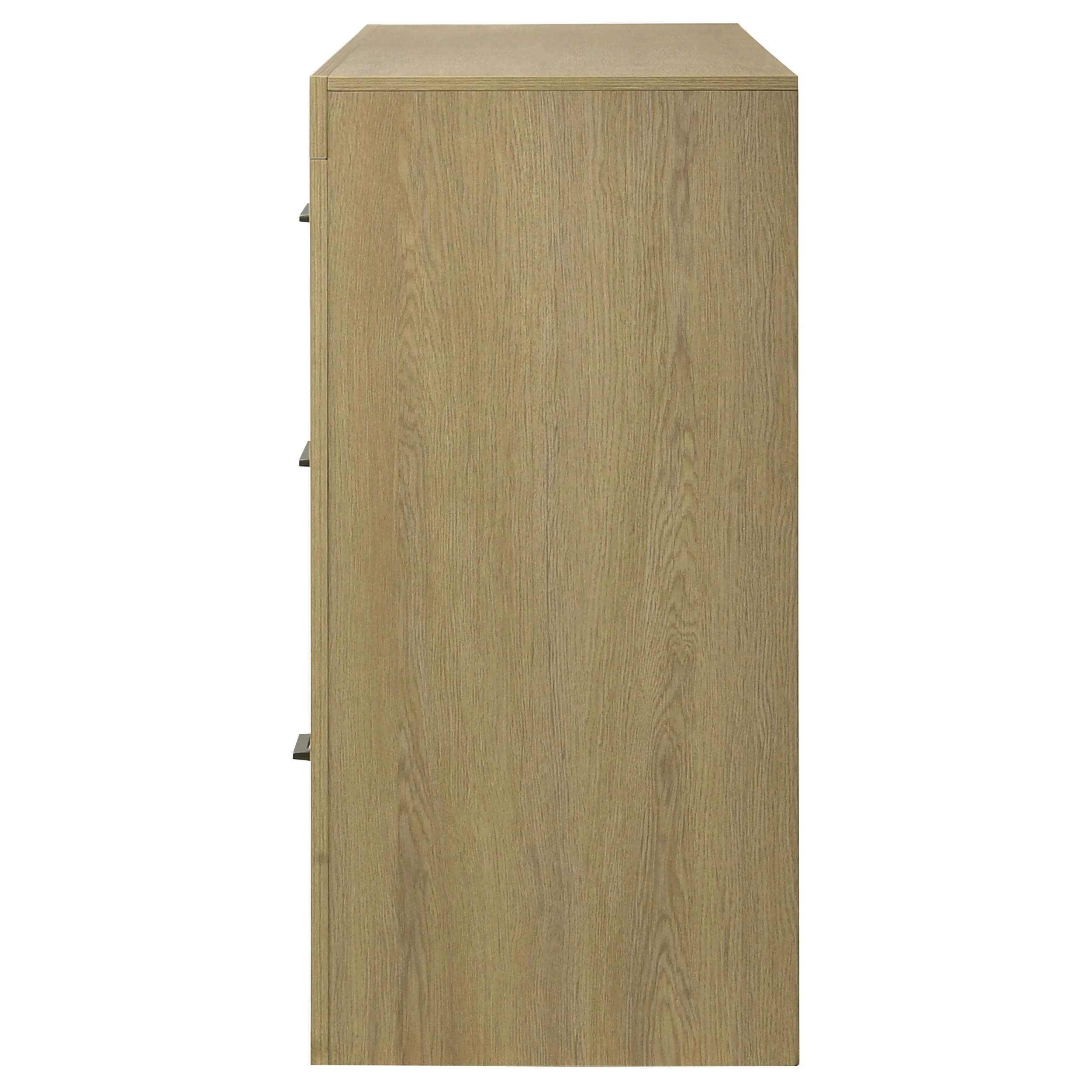 Hendricks Light Oak 6-drawer Bedroom Dresser Storage Cabinet - Image 4