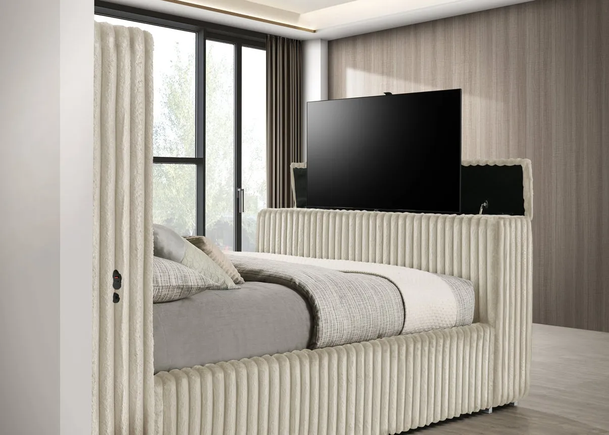 Henley Cream Queen bed [Special Price] - Image 2