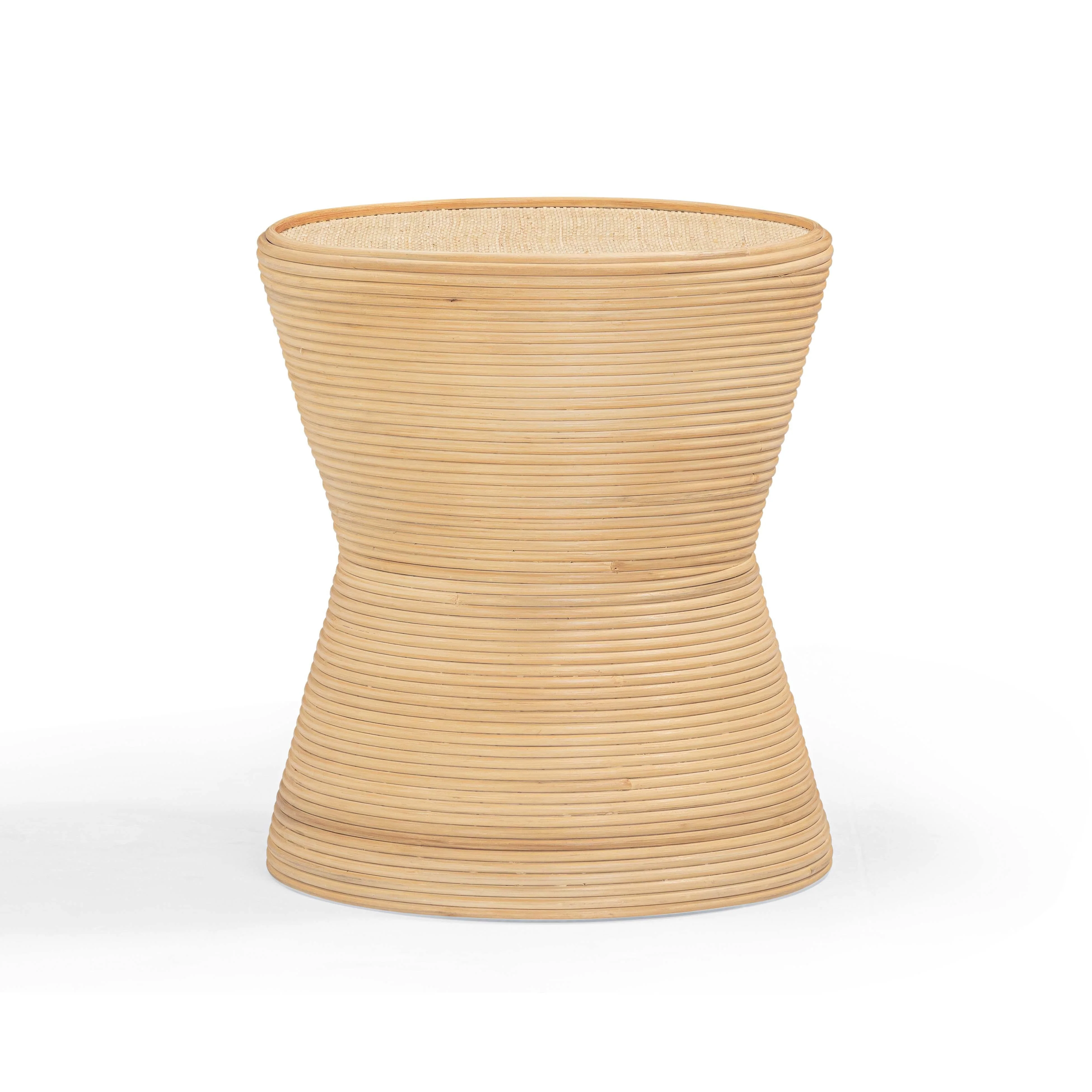 Henri Natural Rattan Side Table - Image 7
