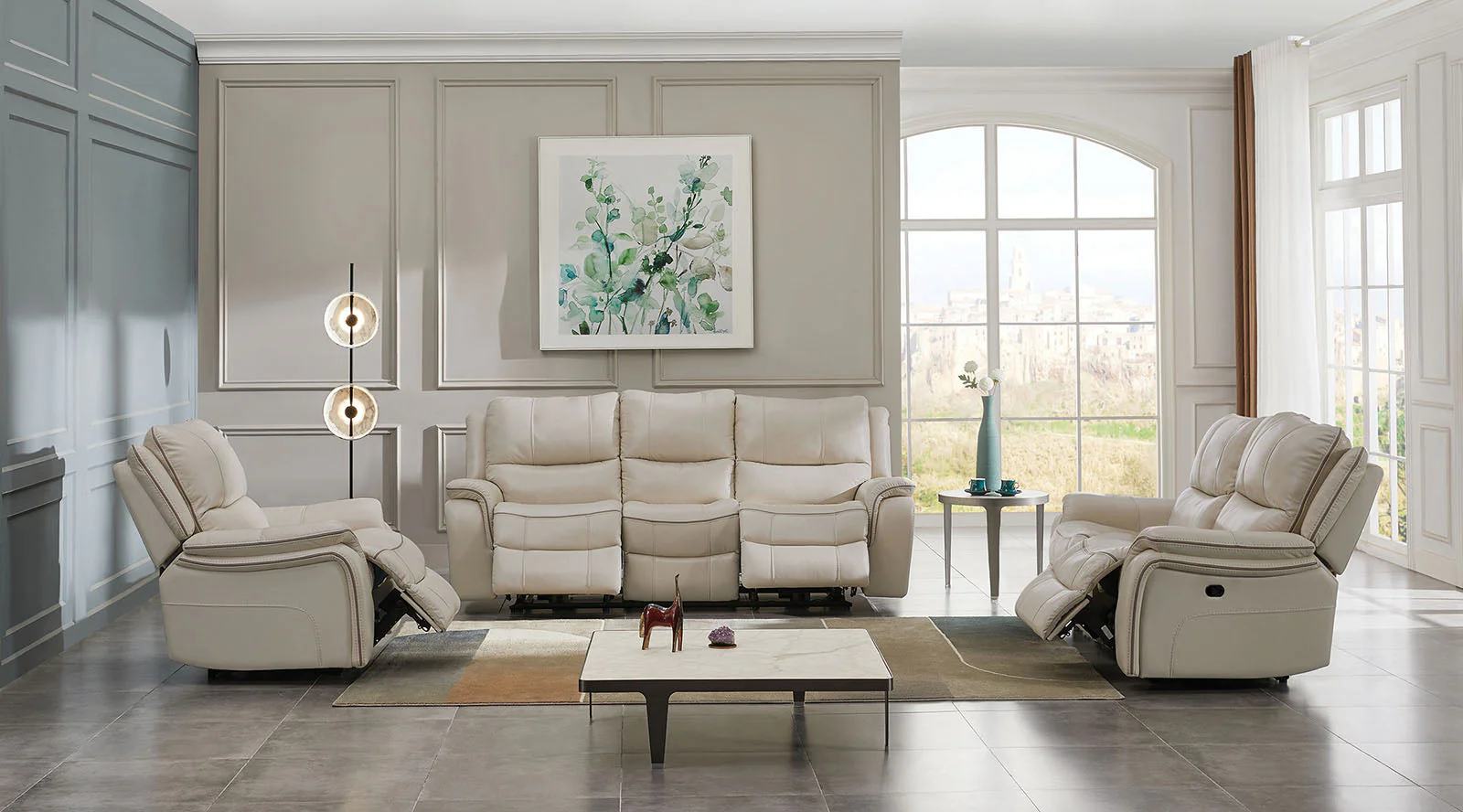 Henricus Beige Loveseat - Image 2