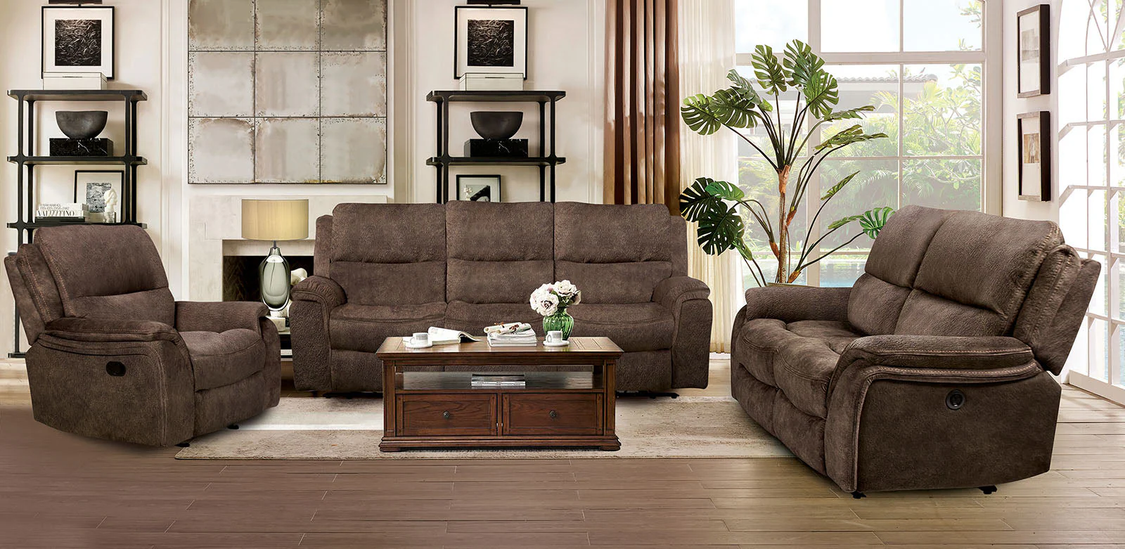Henricus Dark Brown Sofa - Image 2
