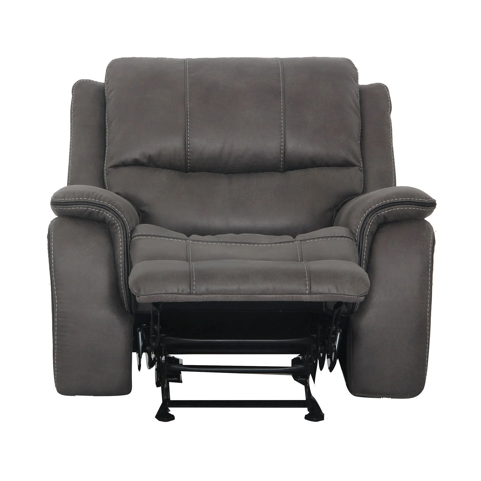 Henricus Dark Gray Glider Recliner - Image 4