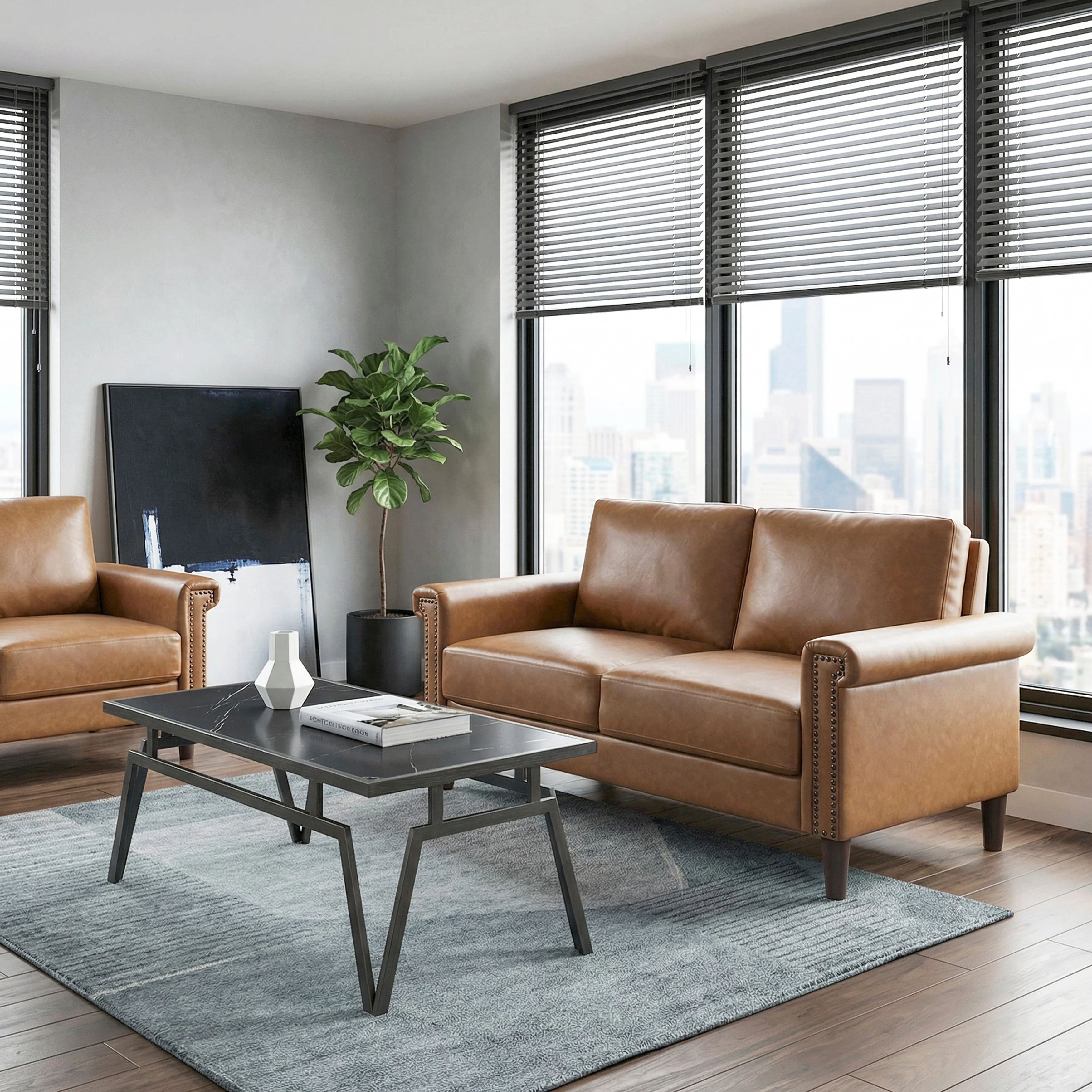 Heritage Brown 3-Piece Living Room Set - Image 13