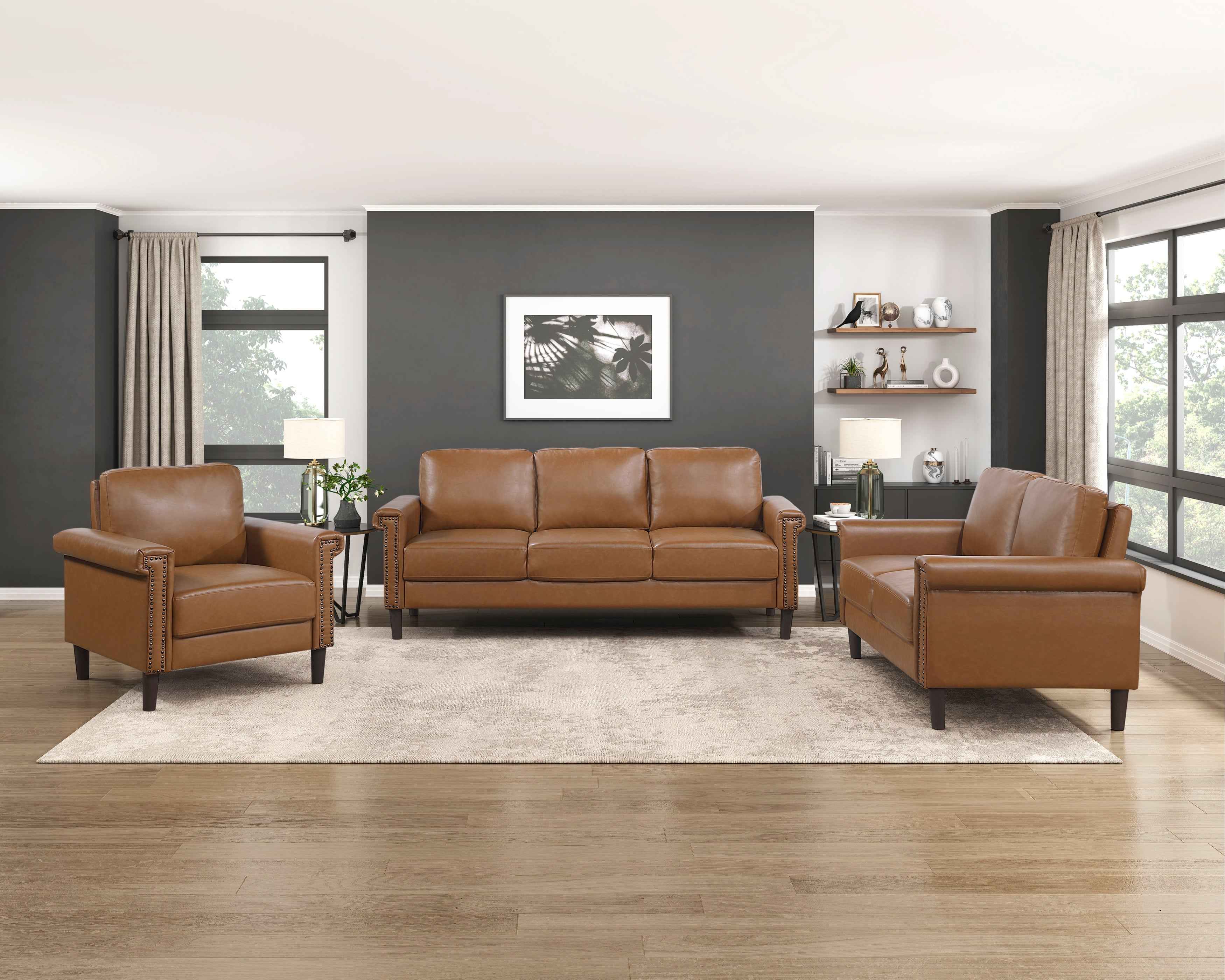 Heritage Brown Living Room Set