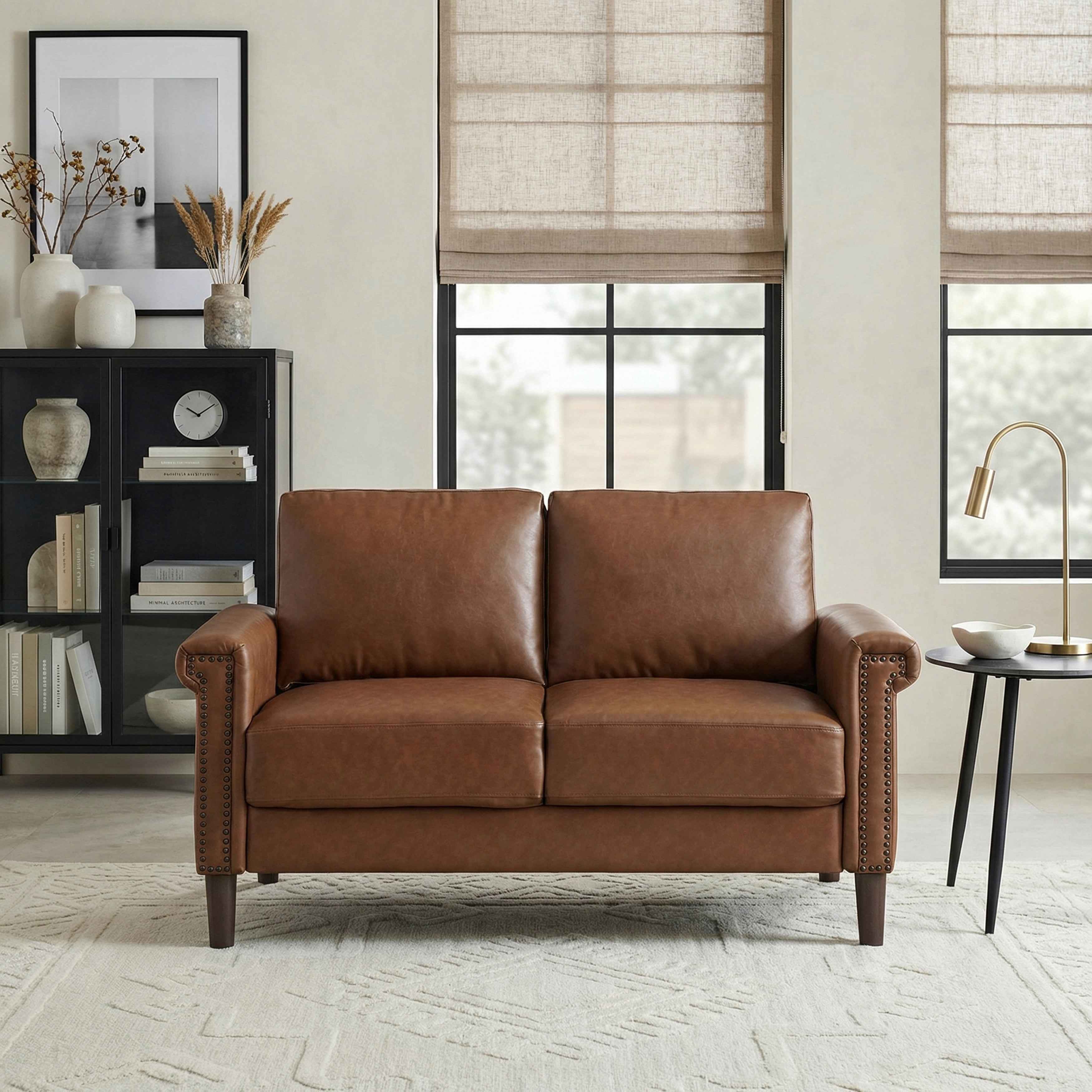 Heritage Chocolate Loveseat - Image 3