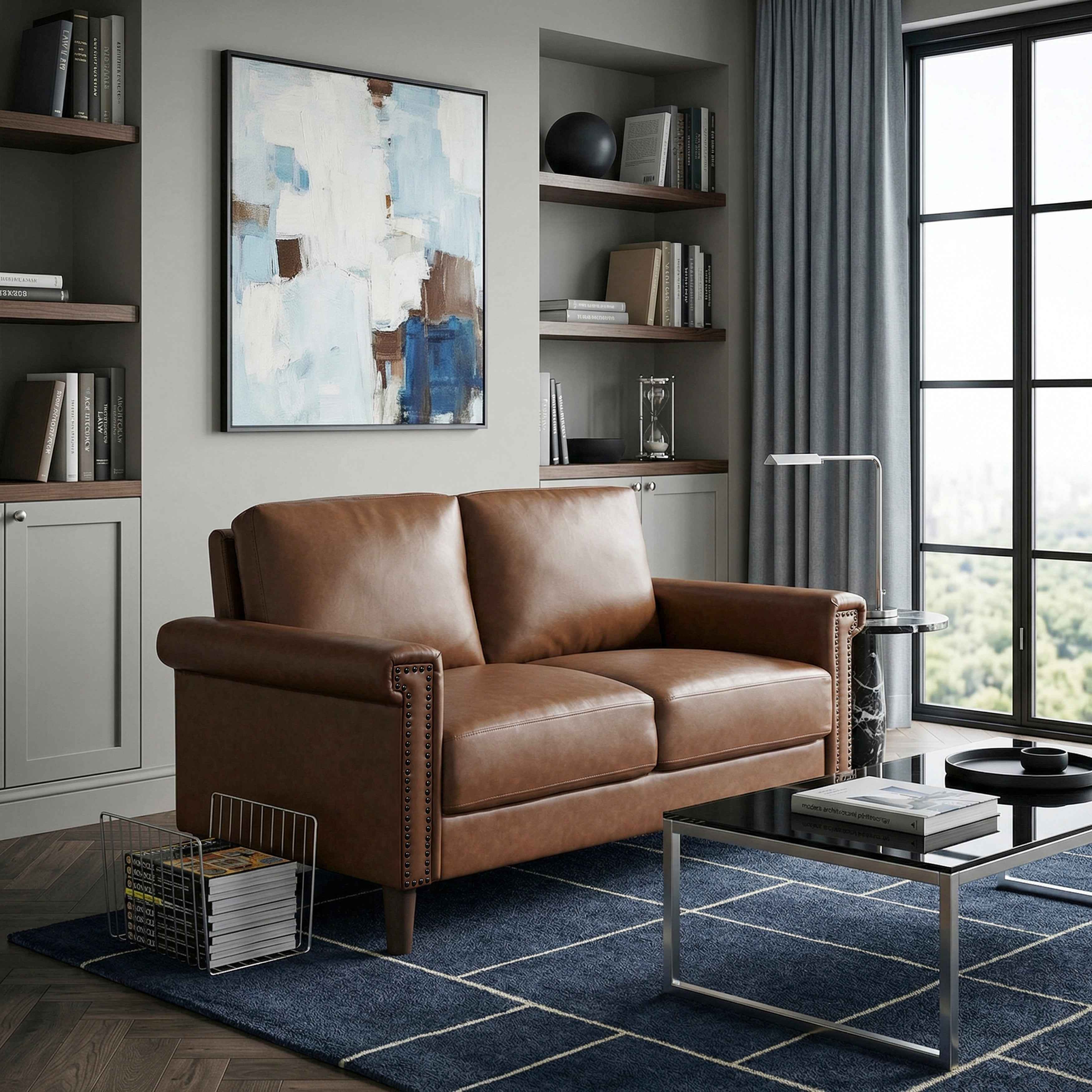 Heritage Chocolate Loveseat - Image 4