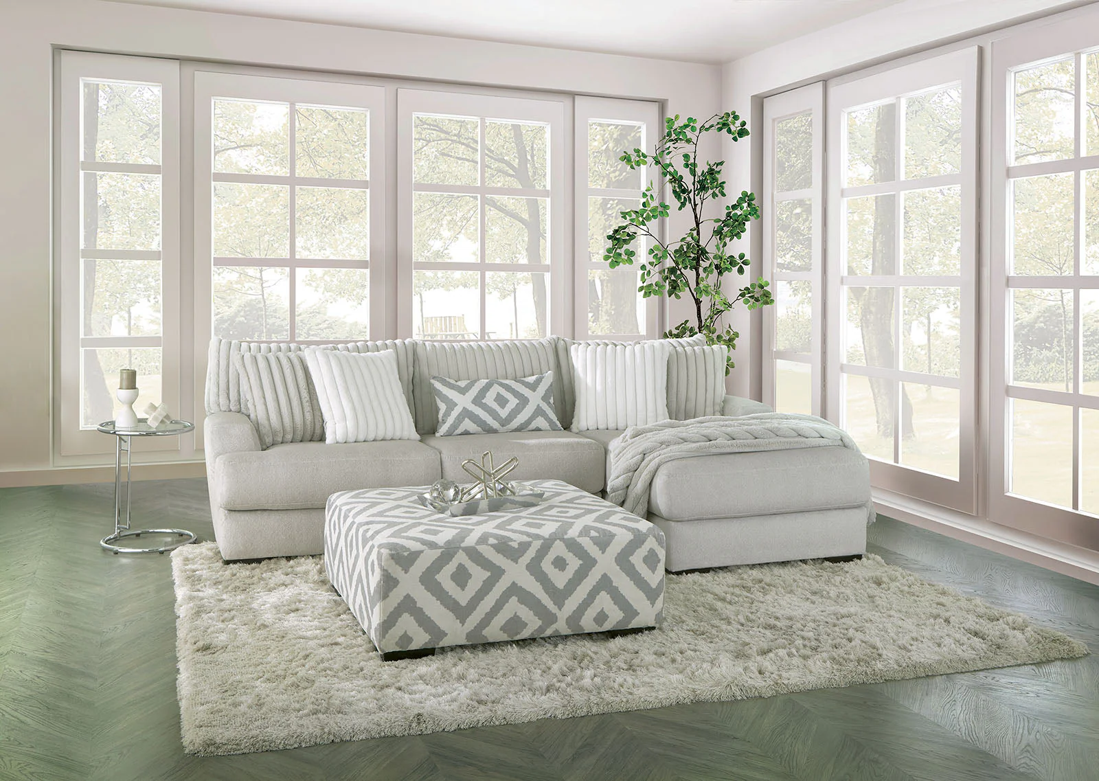 Hermance Gray Sectional
