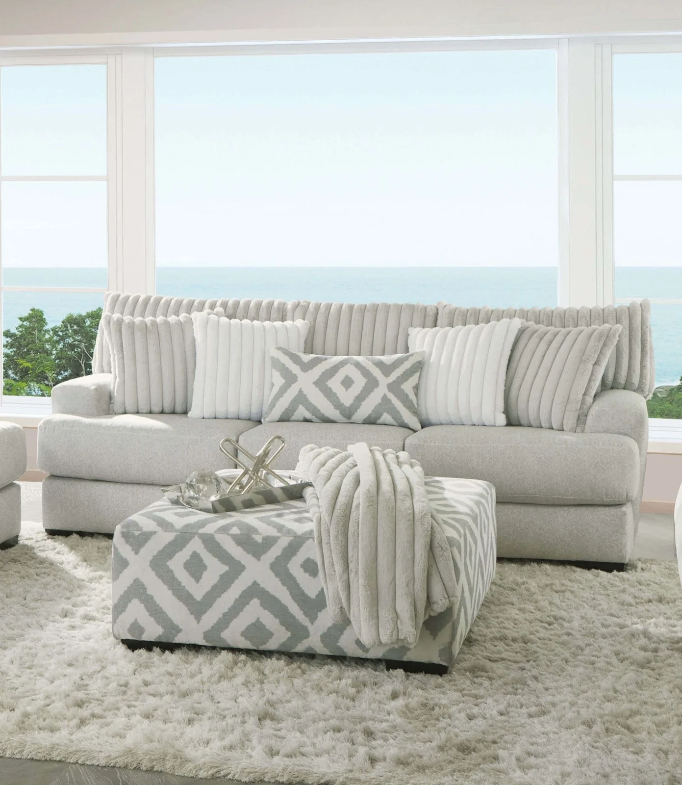 Hermilly Gray Sofa