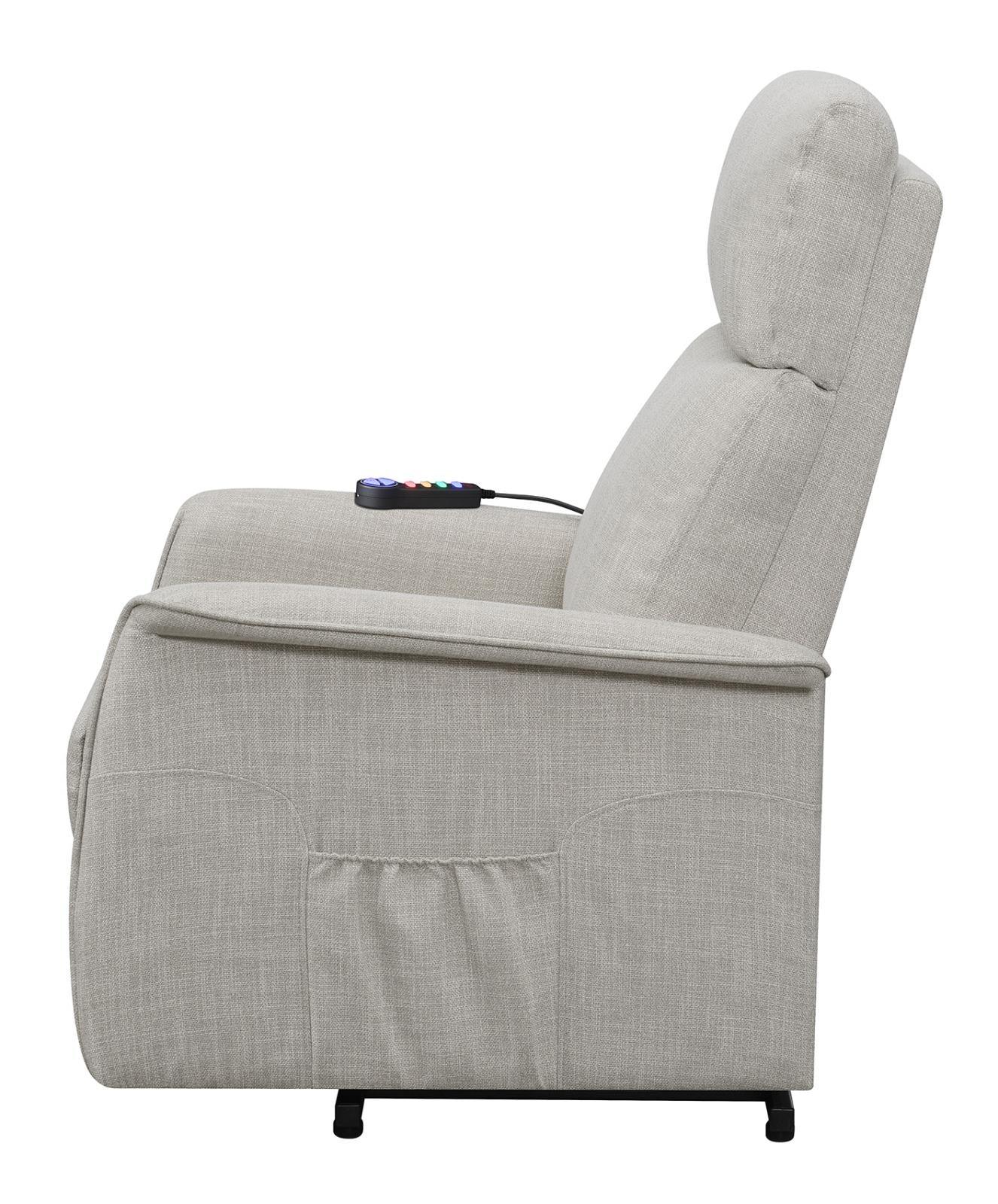 Herrera Beige Power Lift Recliner with Wired Remote - Image 8