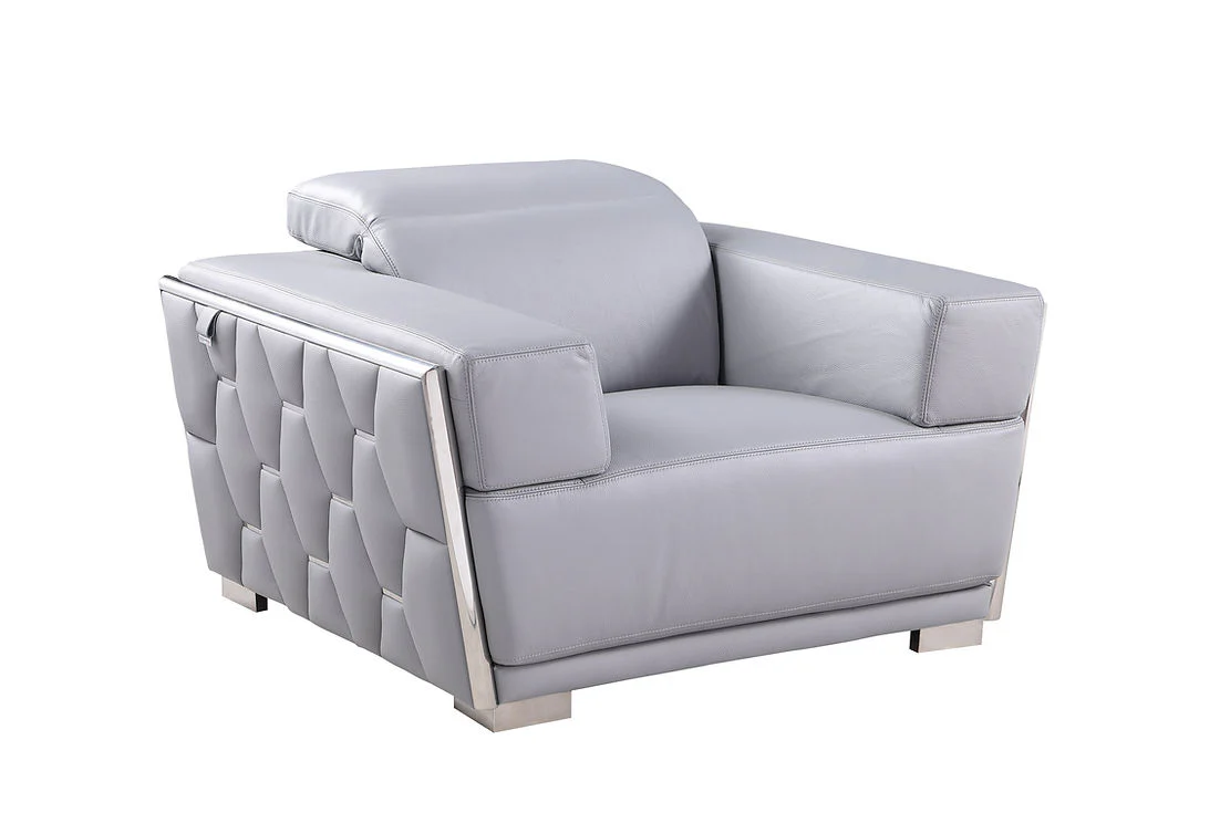 Hexor Light Blue Living Room Set - Image 3