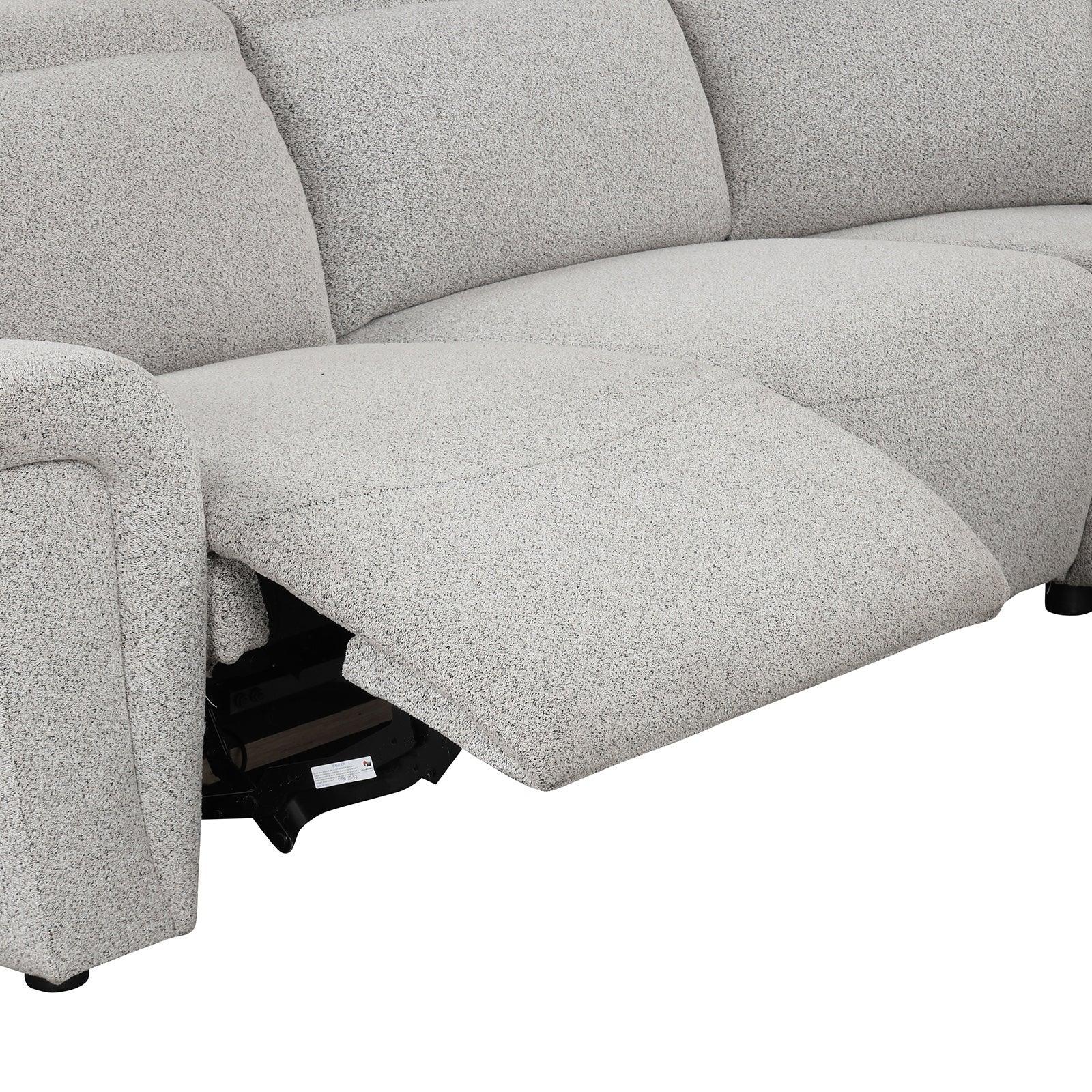 Hieronimus Light Gray Power Reclining Sectional - Image 6
