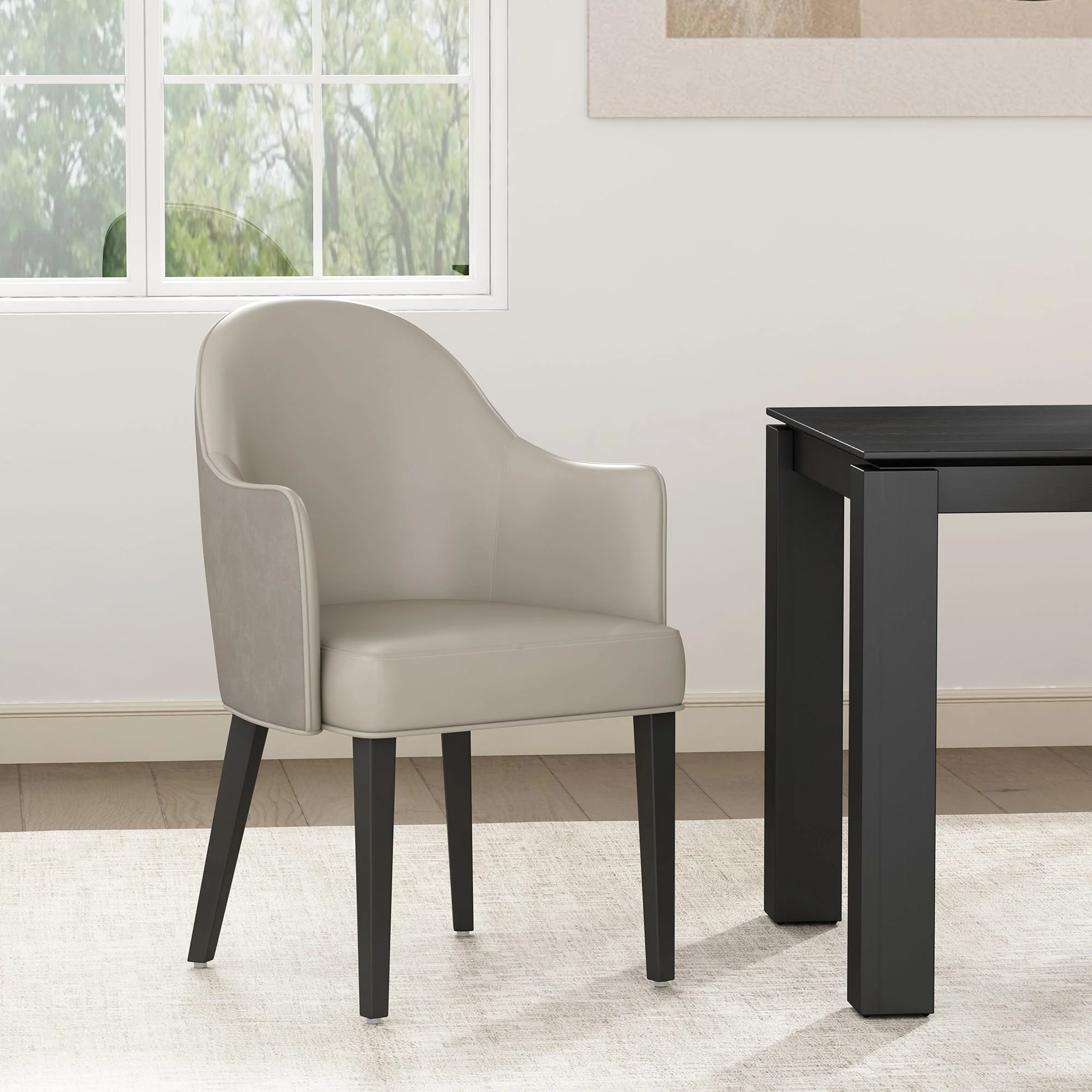 Hillman Dining Armchair 2.0 in Light Grey - Image 2