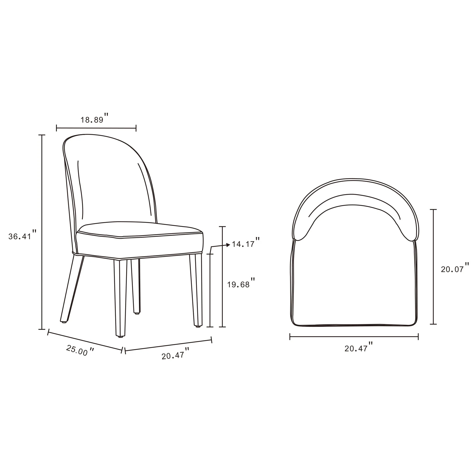 Hillman Dining Chair in Sand (set of 4) - Image 3