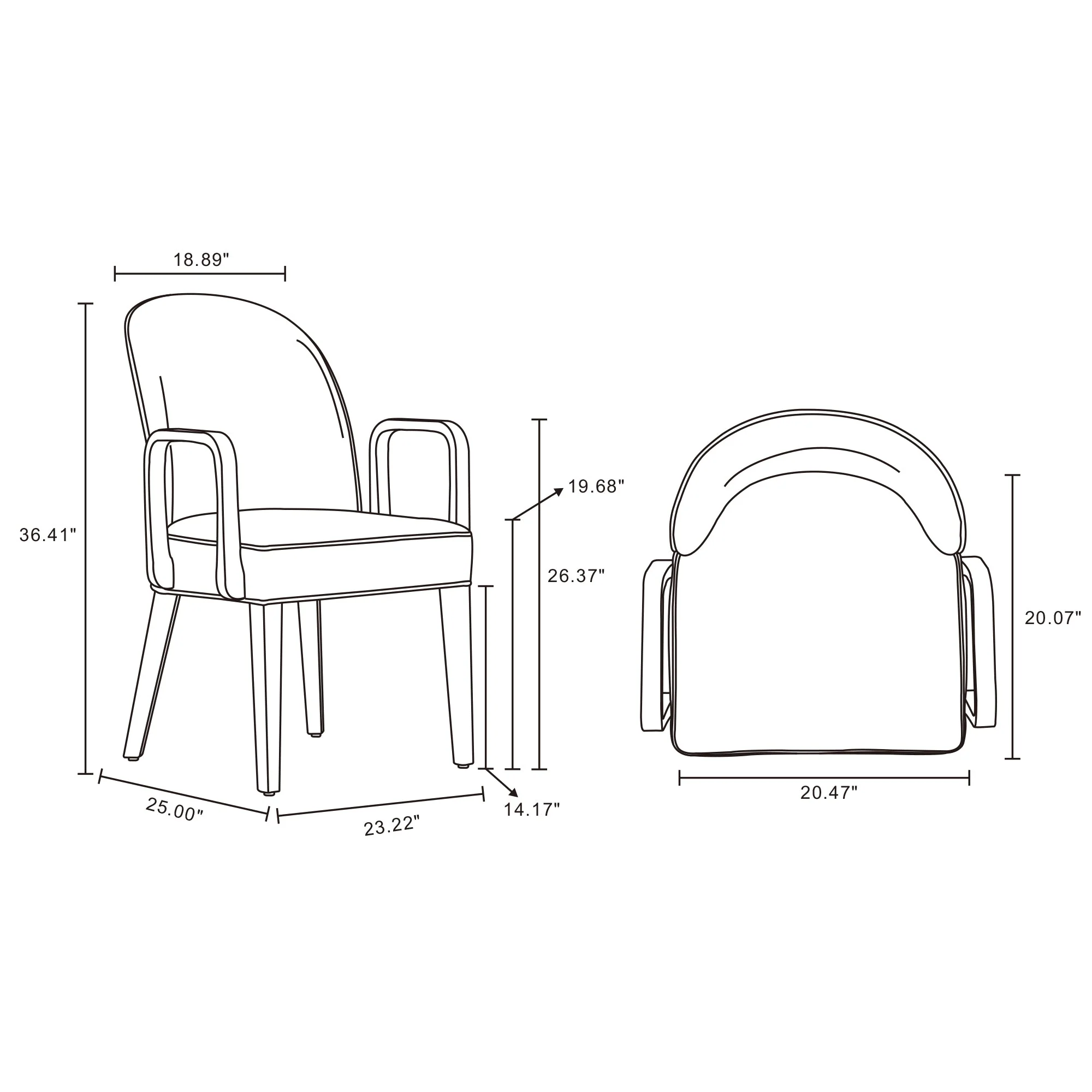 Hillman Dining Side and Arm Chairs in Light Blue - Set of 8 - Image 3