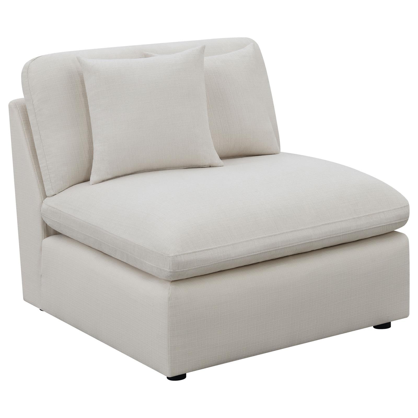 Hobson Ivory 6-Piece Upholstered Modular Sectional Sofa - Image 4