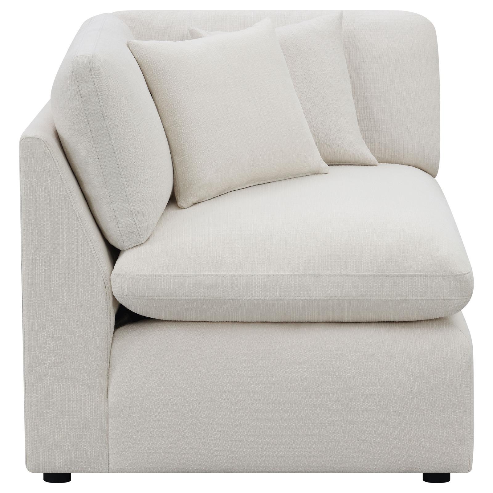 Hobson Ivory 6-Piece Upholstered Modular Sectional Sofa - Image 5
