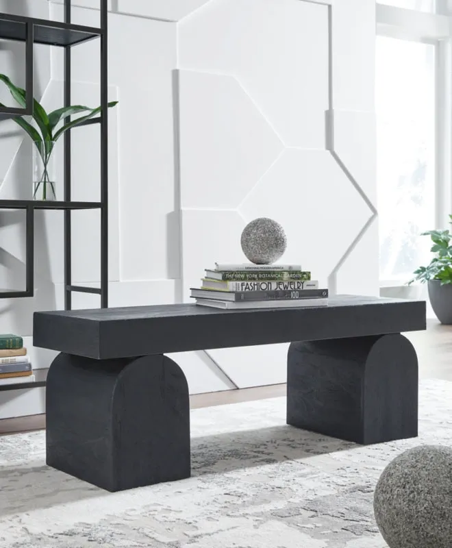 Holgrove Black Accent Bench
