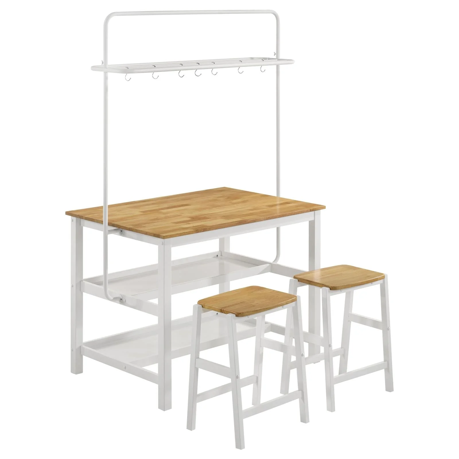 Hollis Brown and White Counter Height Dining Set - Image 2