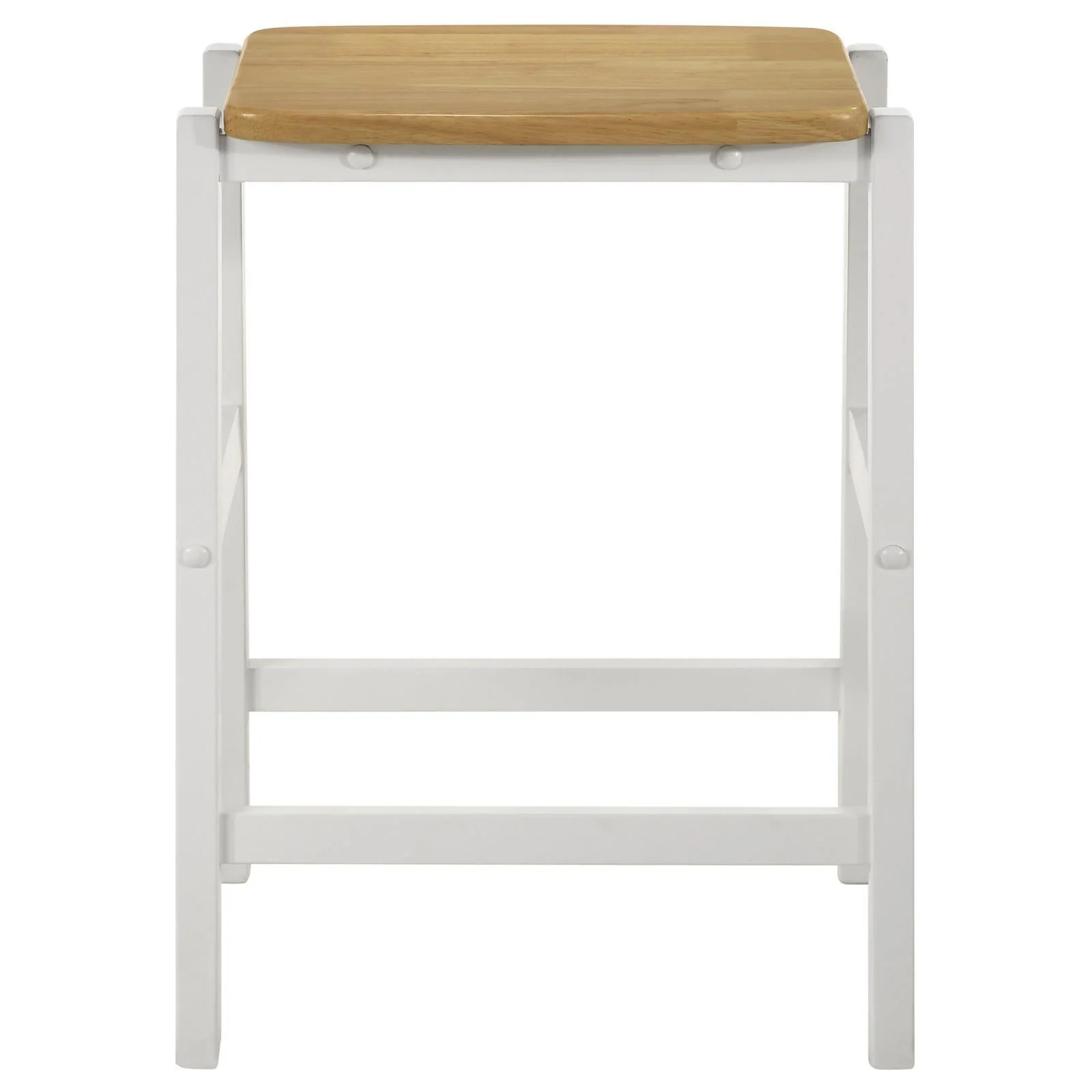 Hollis Brown/White 3-Piece Kitchen Island Counter Height Table with Stools - Image 7