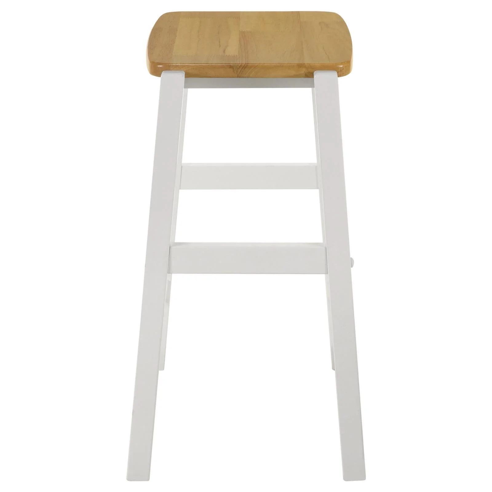 Hollis Brown/White 3-Piece Kitchen Island Counter Height Table with Stools - Image 8