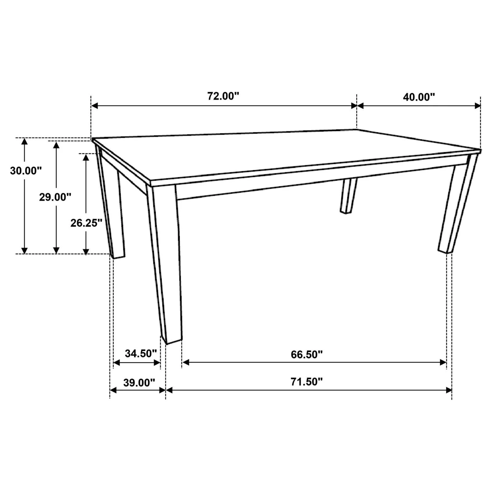 Hollis Brown/White 5-Piece Rectangular Dining Set - Image 13