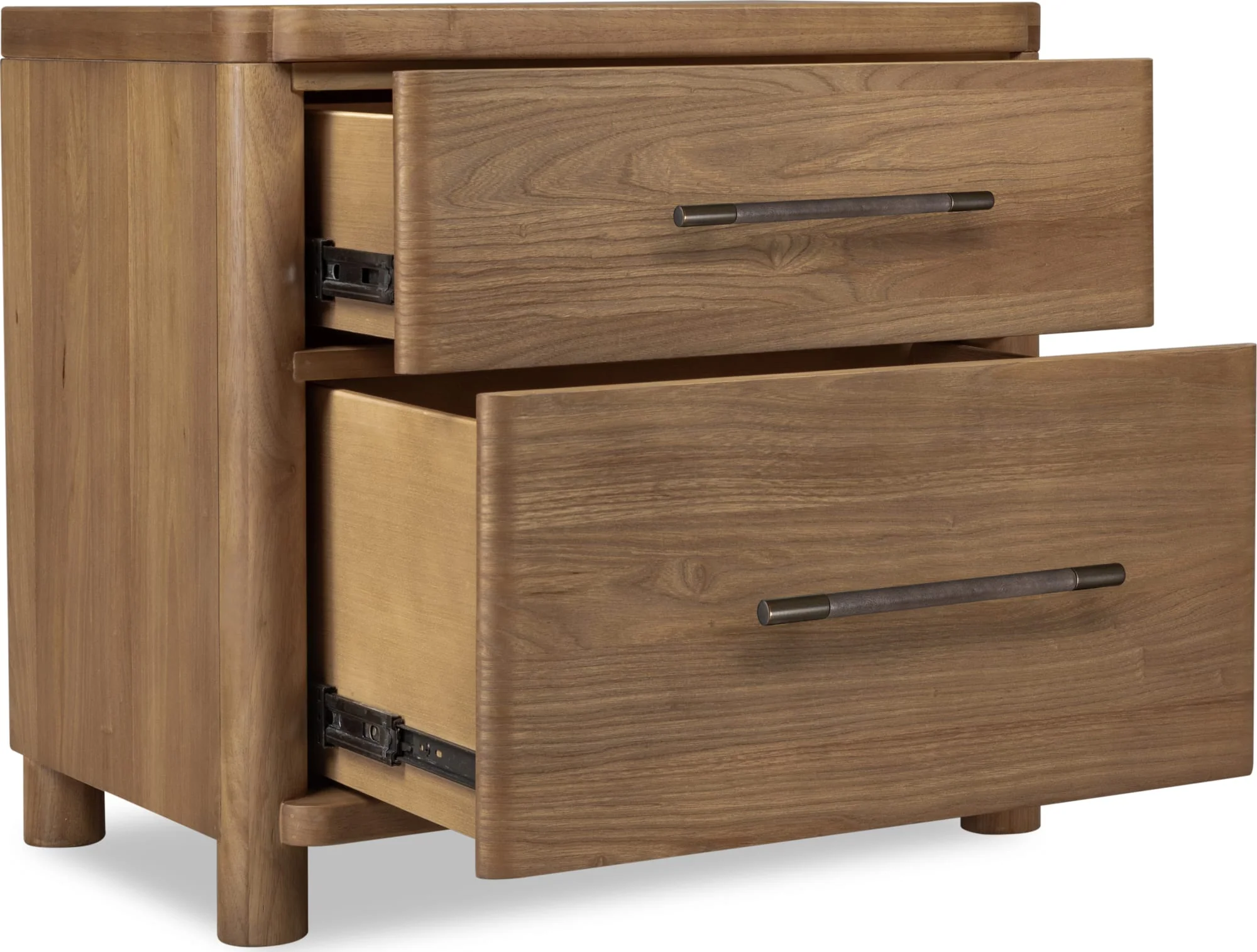 Hollis Cabin Glow Two Drawer Nightstand w/CM - Image 3