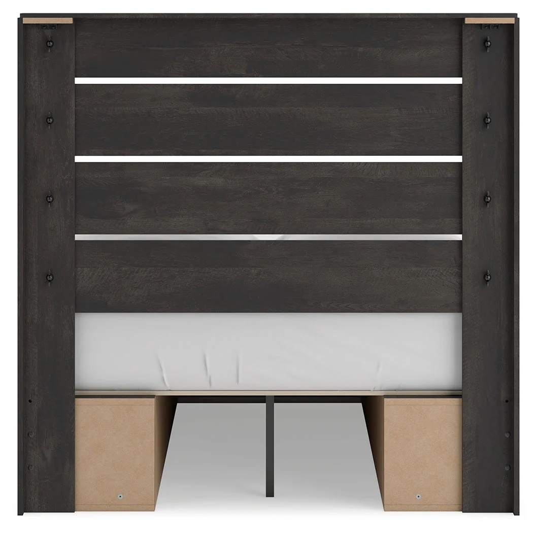 Hollivern Dark Gray Full Storage Platform Bed with 4 Drawers - Image 8