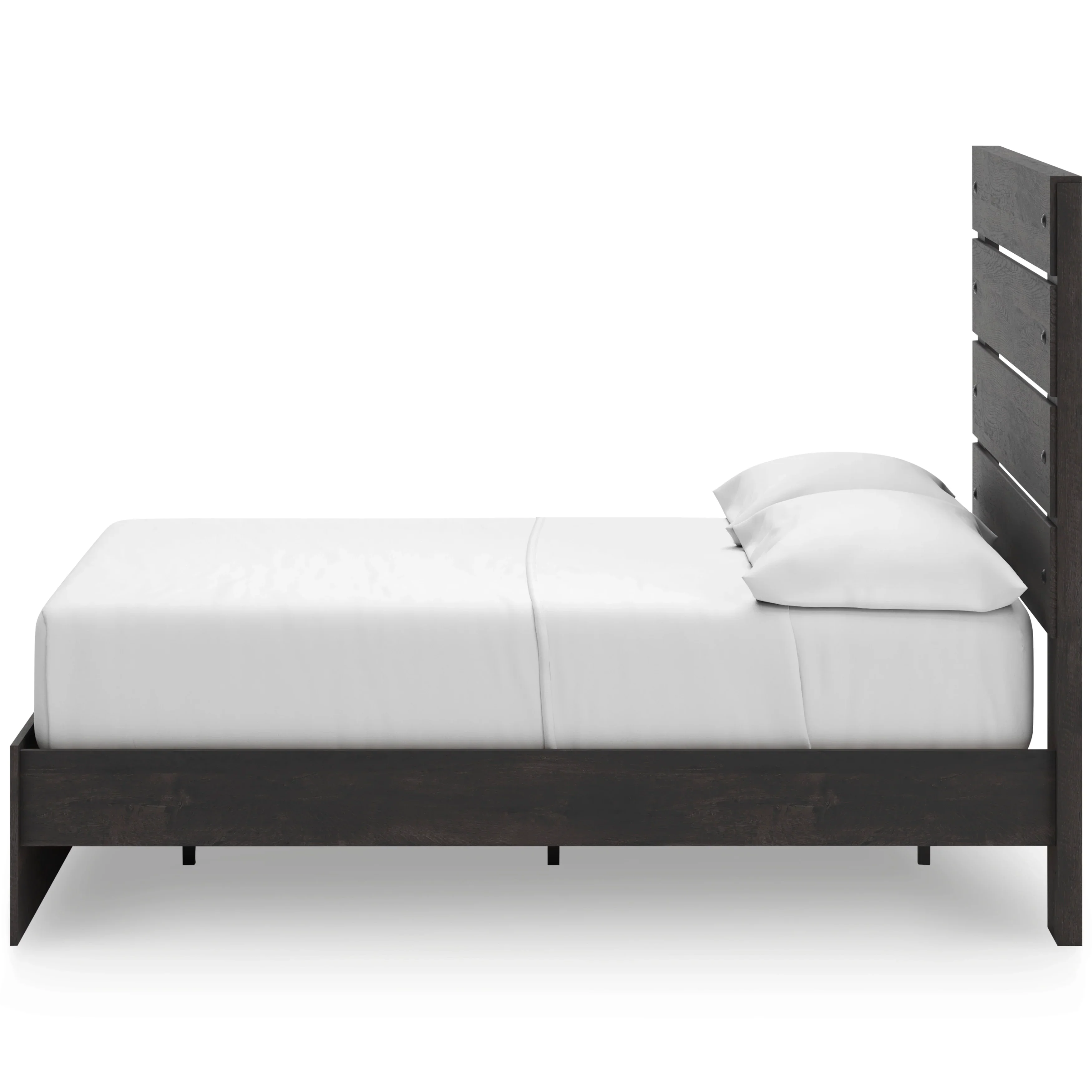 Hollivern Dark Gray King Panel Bed with Storage - Image 4