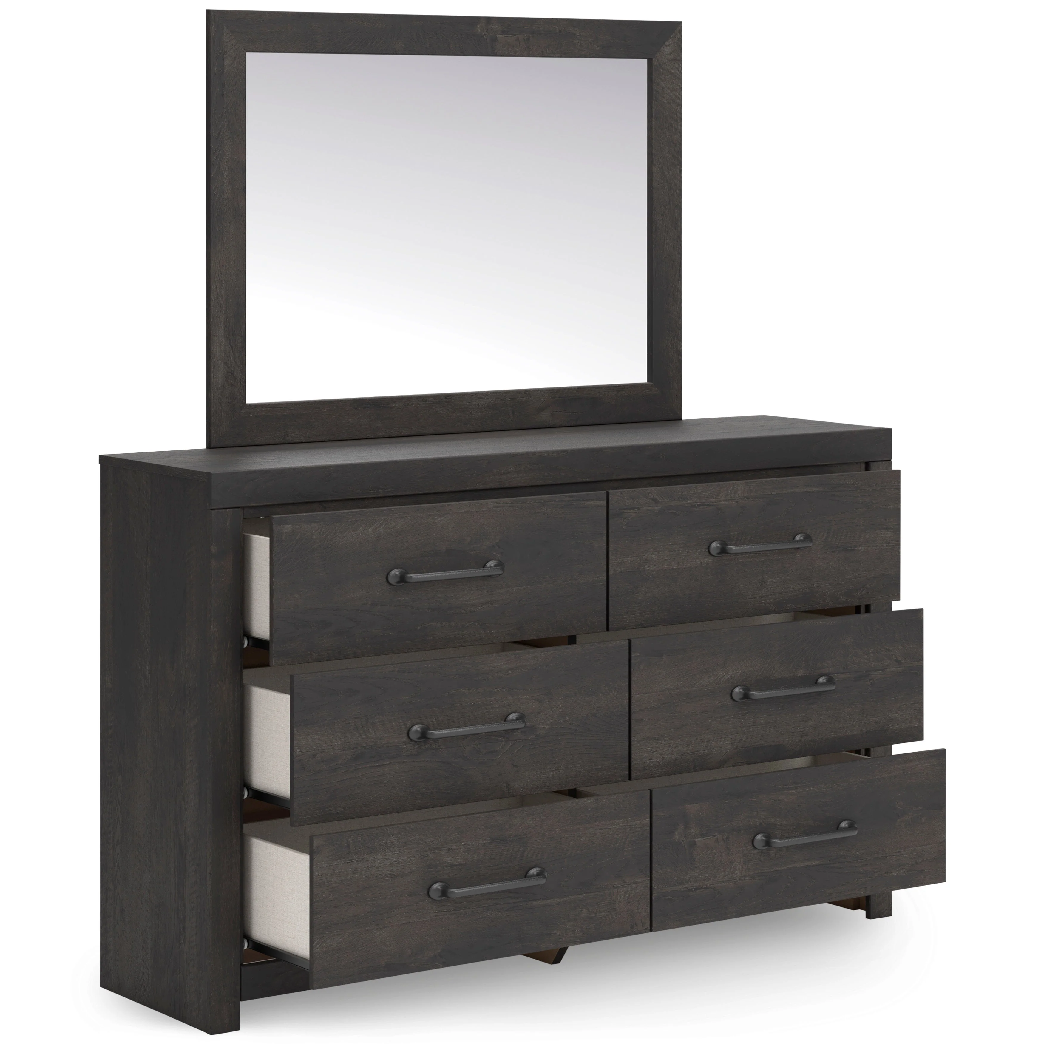 Hollivern Dark Gray Panel Bedroom Set - Image 20