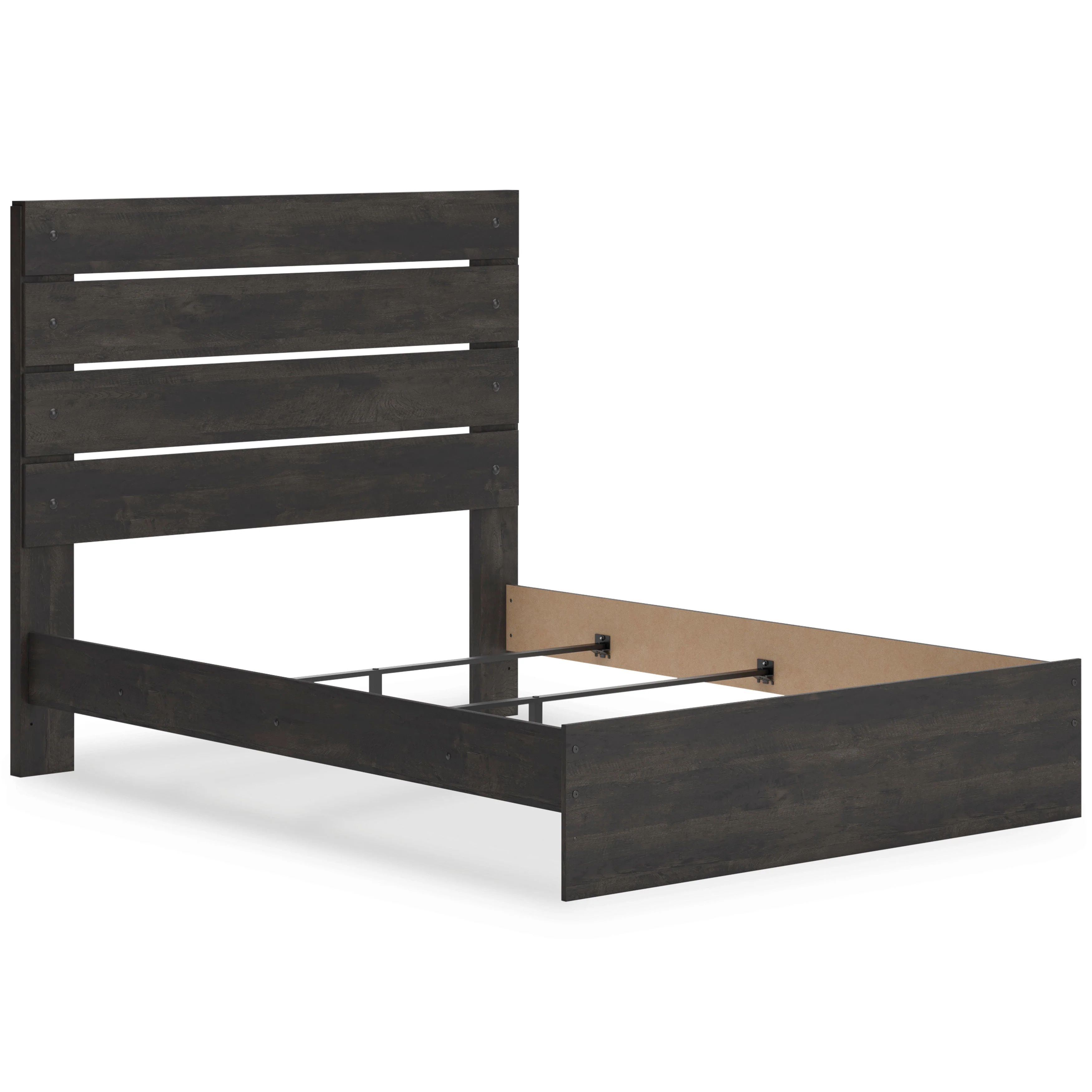 Hollivern Dark Gray Panel Bedroom Set - Image 4