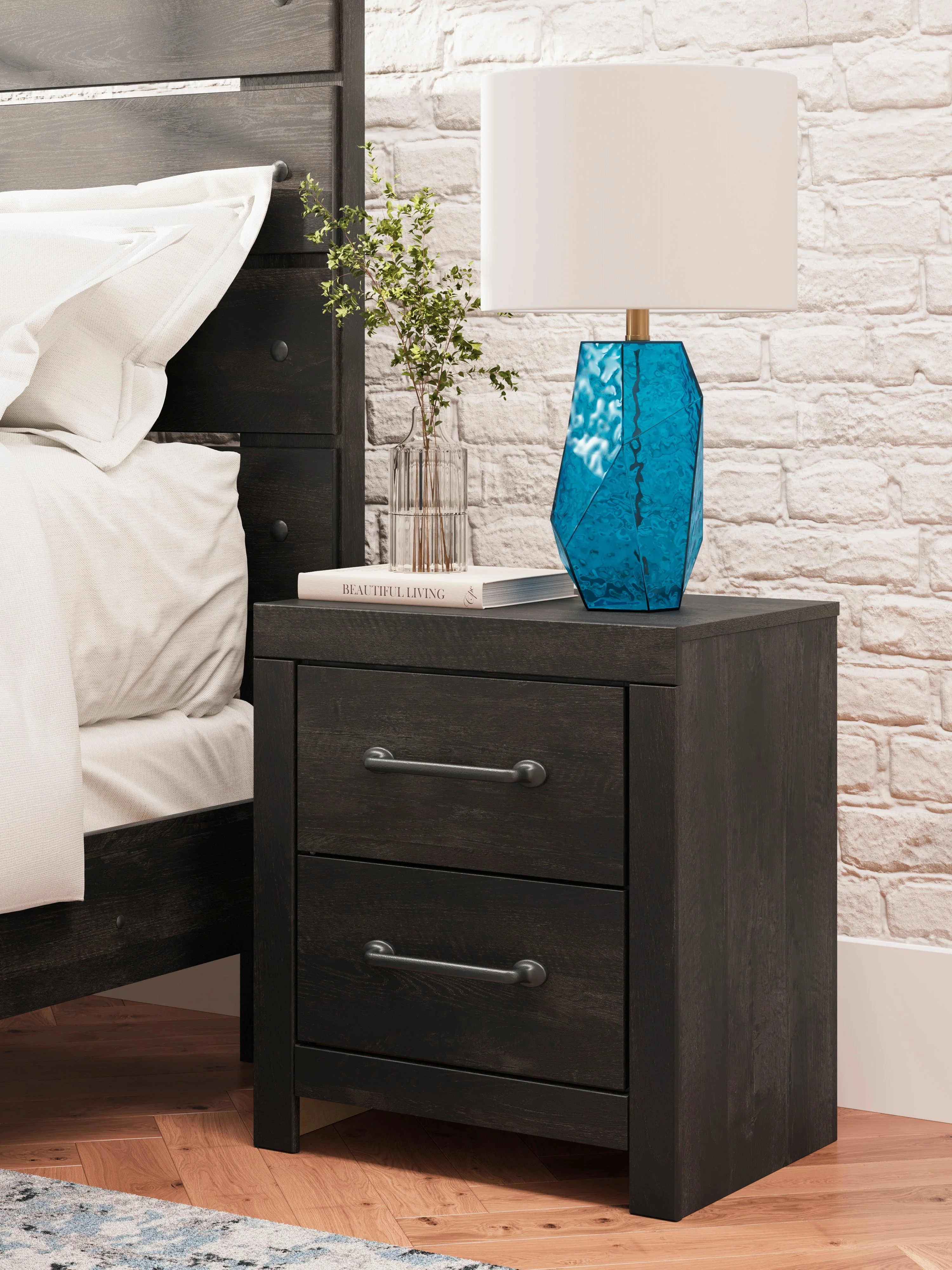 Hollivern Dark Gray Panel Bedroom Set - Image 9