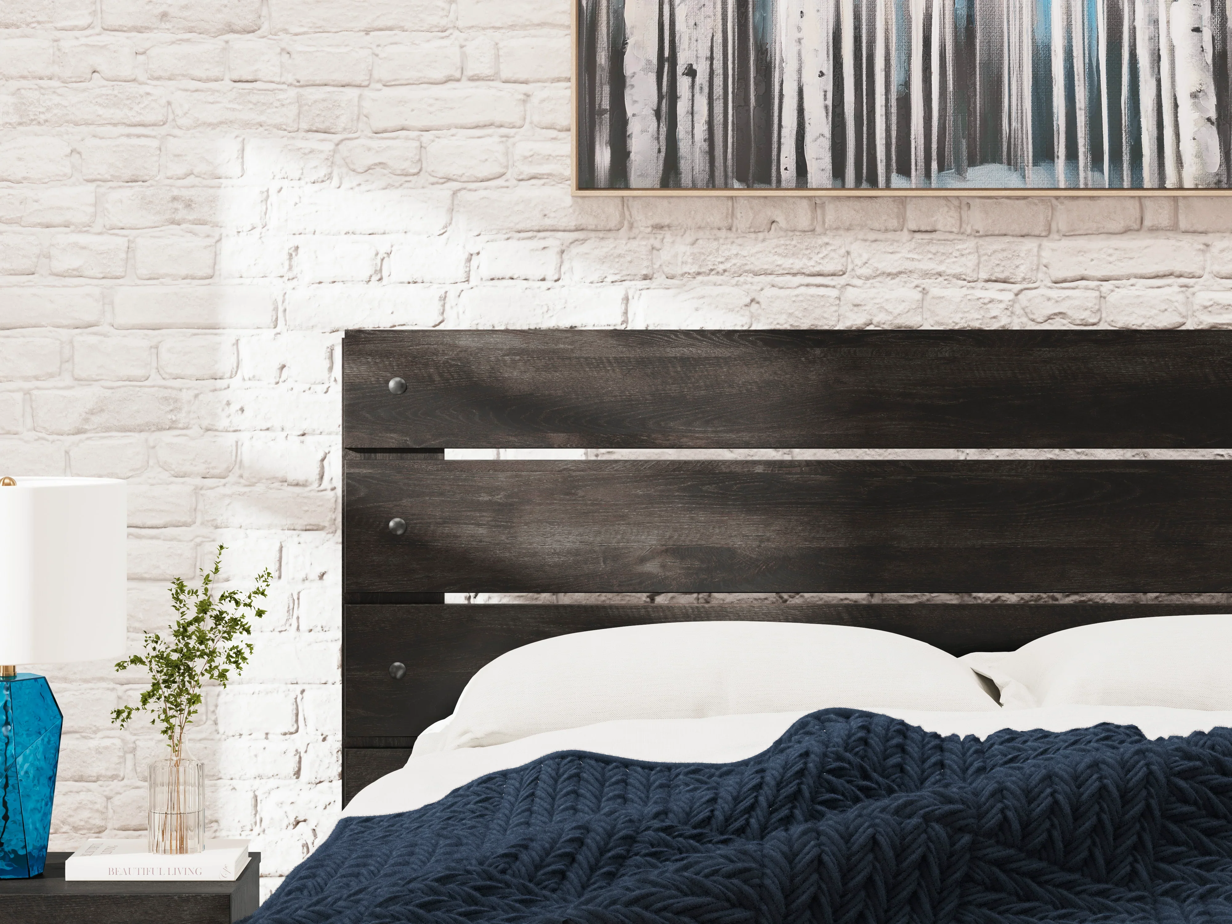 Hollivern Dark Gray Queen Panel Bed with Storage - Image 6