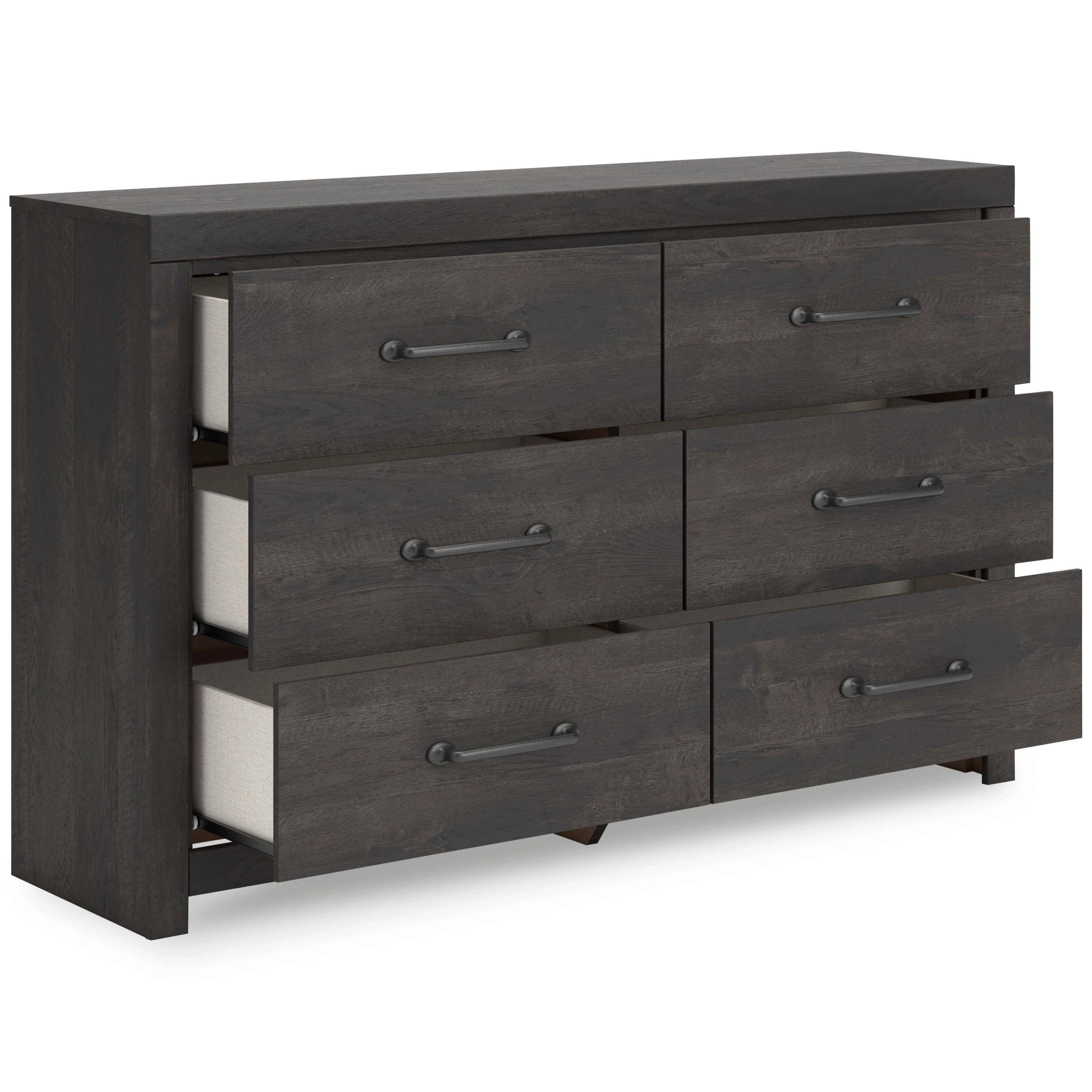 Hollivern Dark Gray Storage Panel Bedroom Set with 2 One-Side Drawers - Image 15