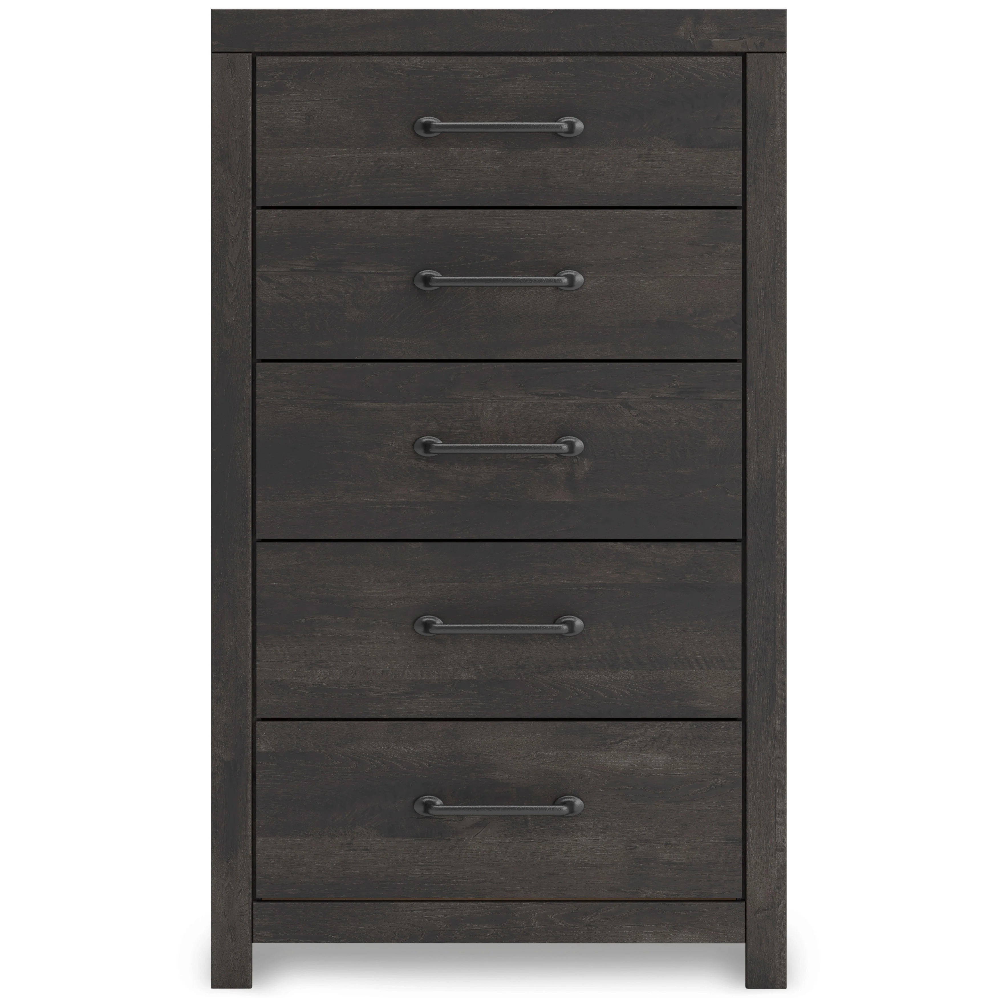 Hollivern Dark Gray Storage Panel Bedroom Set with 2 One-Side Drawers - Image 23