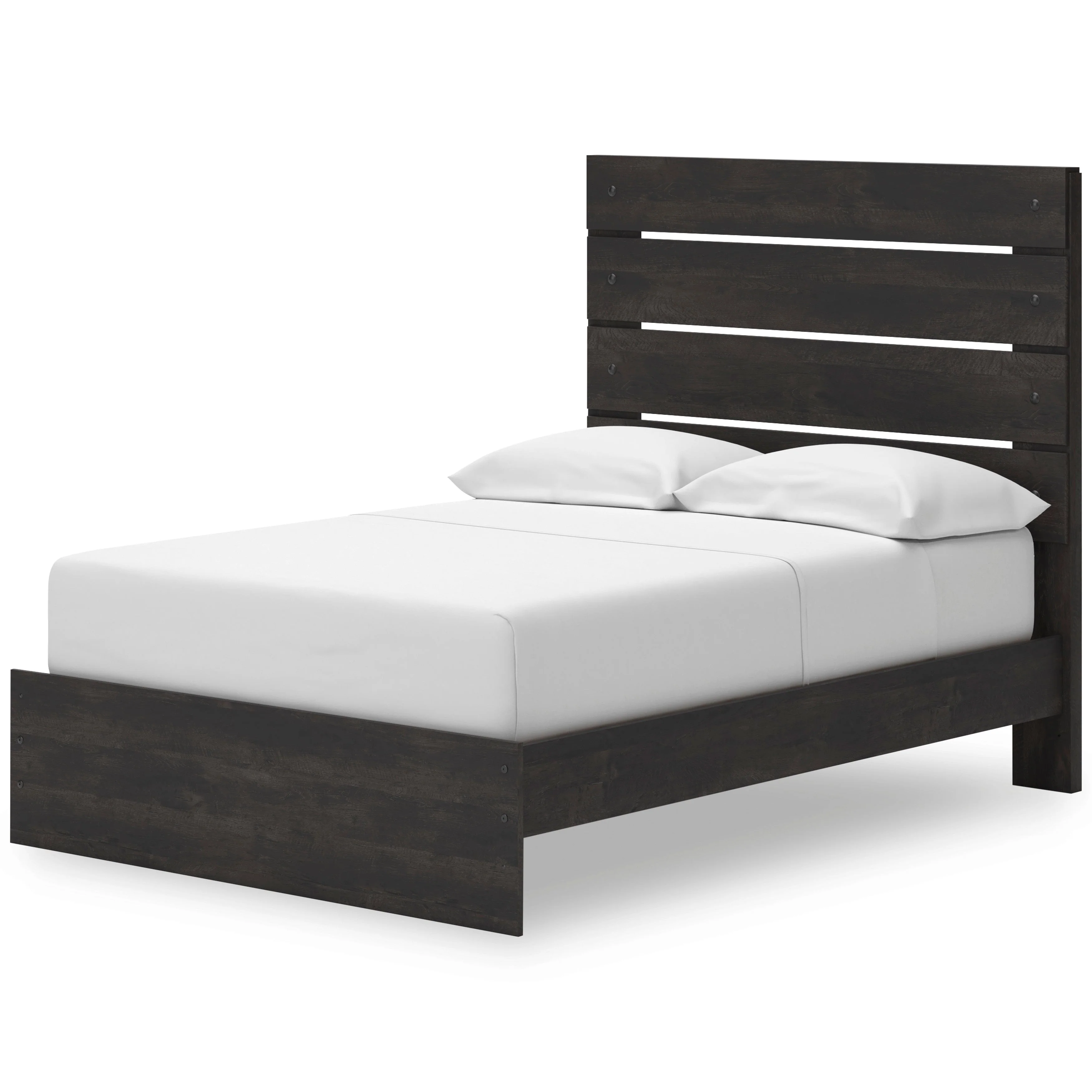 Hollivern Dark Gray Storage Panel Bedroom Set with 2 One-Side Drawers - Image 3