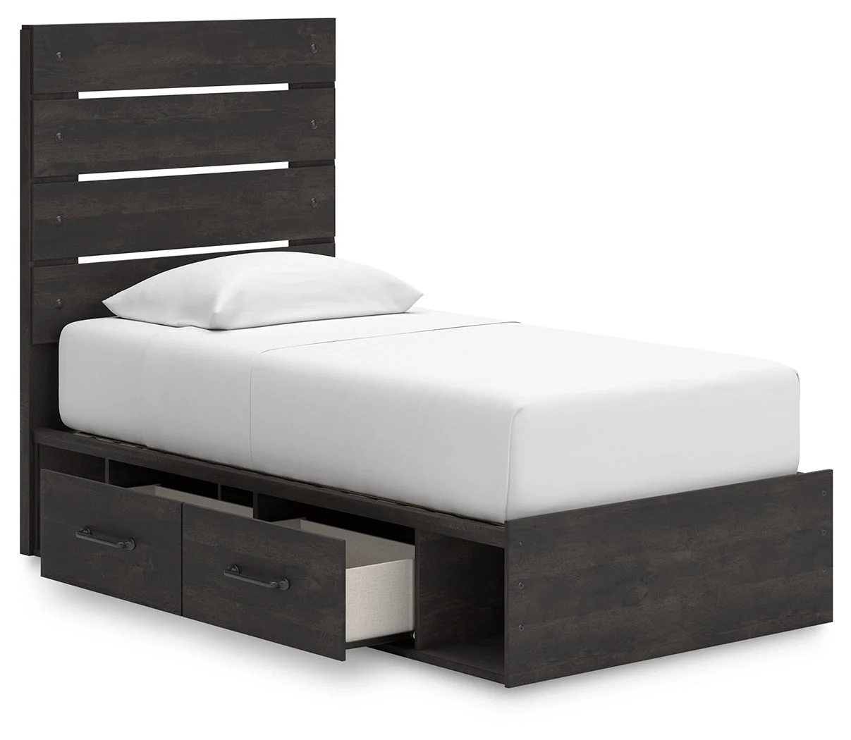 Hollivern Twin Panel Bed with Storage with Mirrored Dresser, Chest and Nightstand in Dark Gray - Image 20