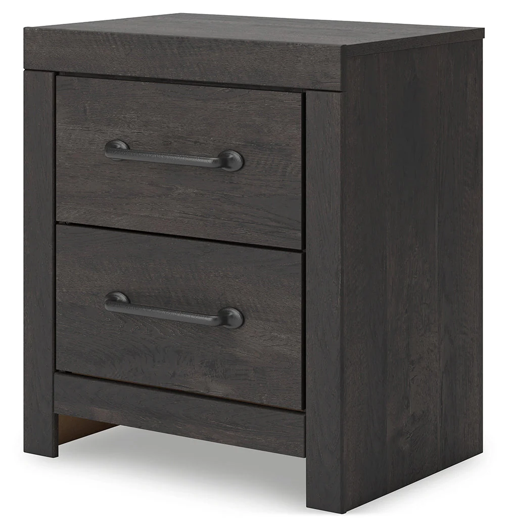 Hollivern Twin Panel Bed with Storage with Mirrored Dresser, Chest and Nightstand in Dark Gray - Image 32