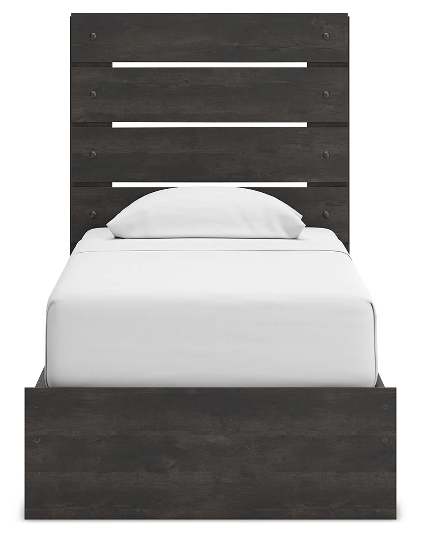 Hollivern Twin Panel Storage Bed with Mirrored Dresser and Chest in Dark Gray - Image 18
