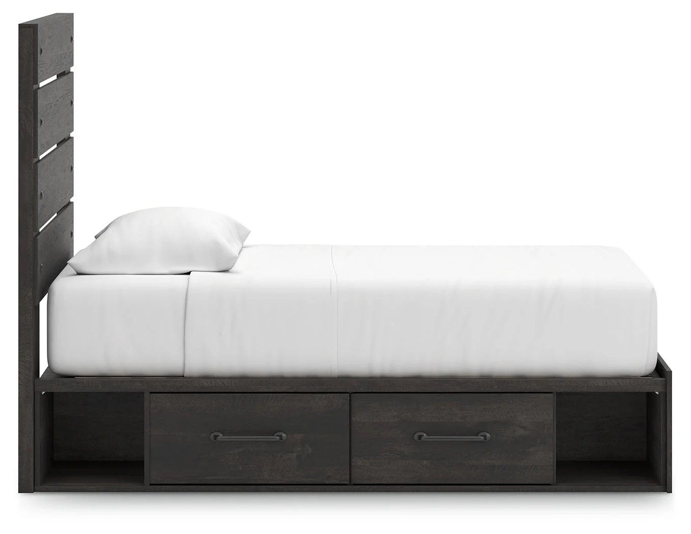 Hollivern Twin Panel Storage Bed with Mirrored Dresser and Chest in Dark Gray - Image 21