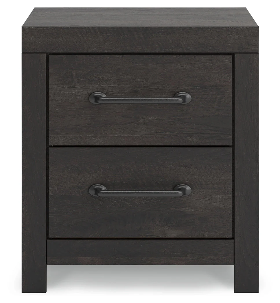 Hollivern Twin Panel Storage Bed with Mirrored Dresser, Chest and 2 Nightstands in Dark Gray - Image 27